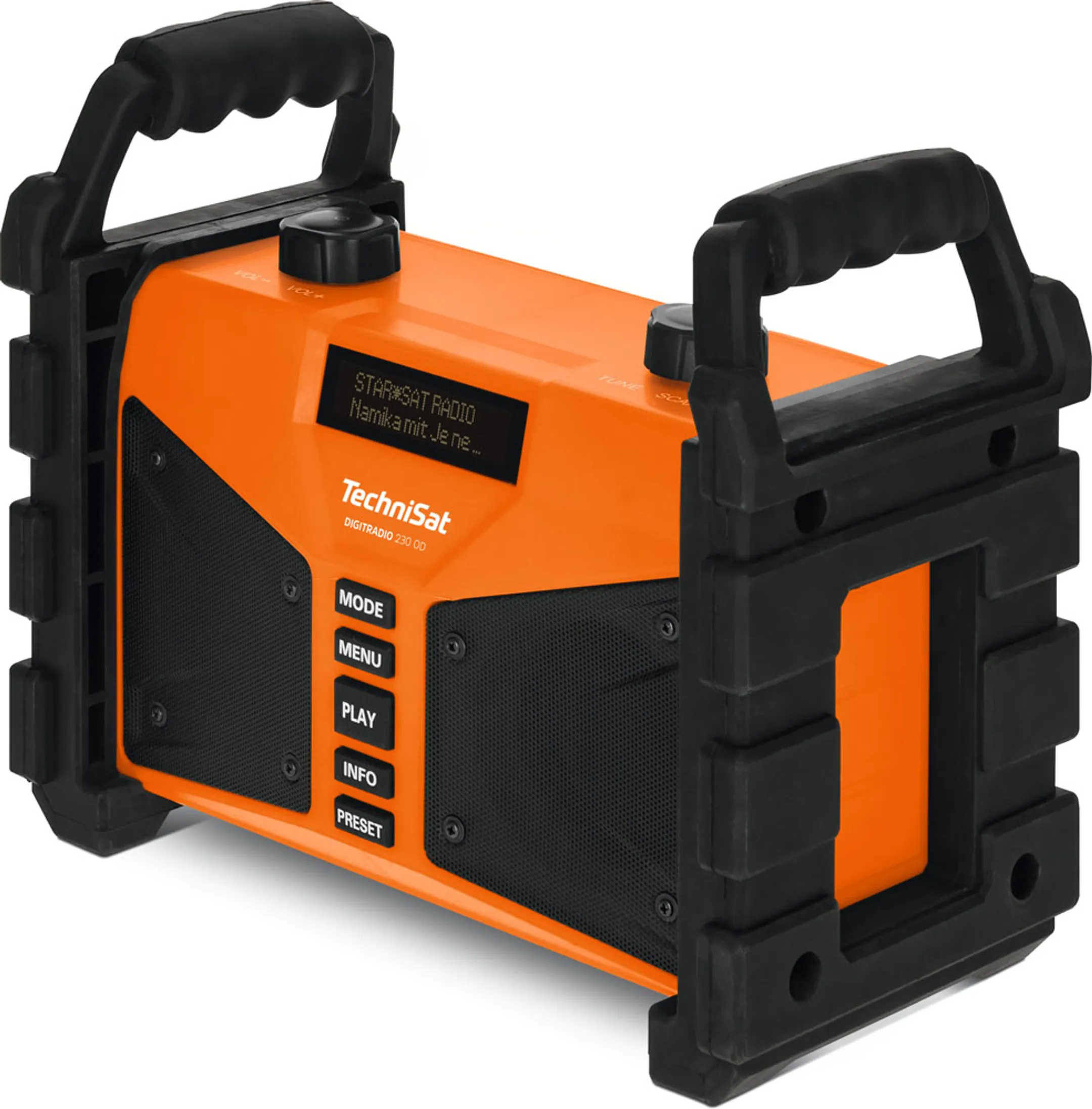 Technisat Robuuste DAB+ radio en IP65 spatwaterdicht - DigitRadio 230 - Oranje image