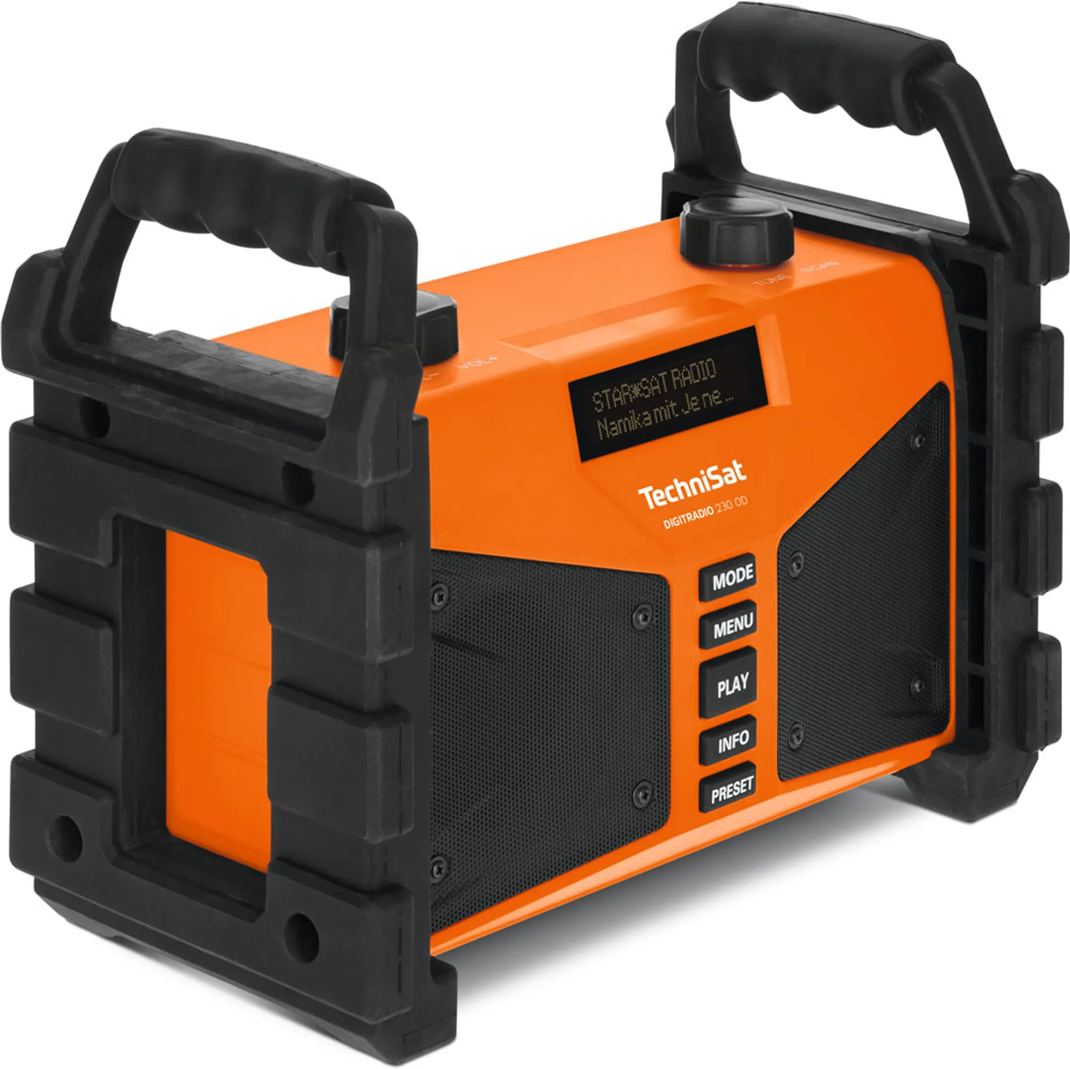 Technisat Robuuste DAB+ radio en IP65 spatwaterdicht - DigitRadio 230 - Oranje image