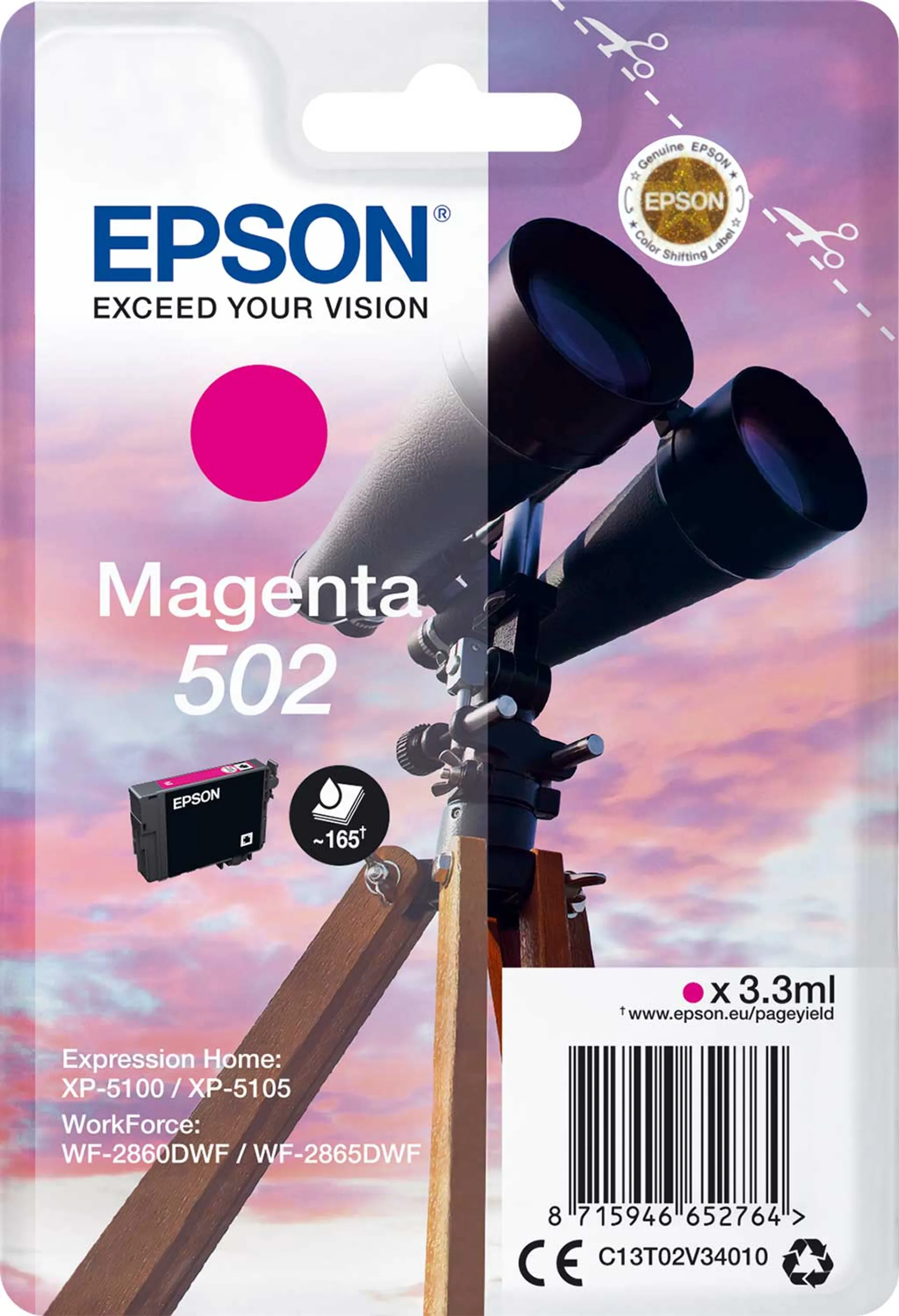 Cartouche d'encre 502 Magenta