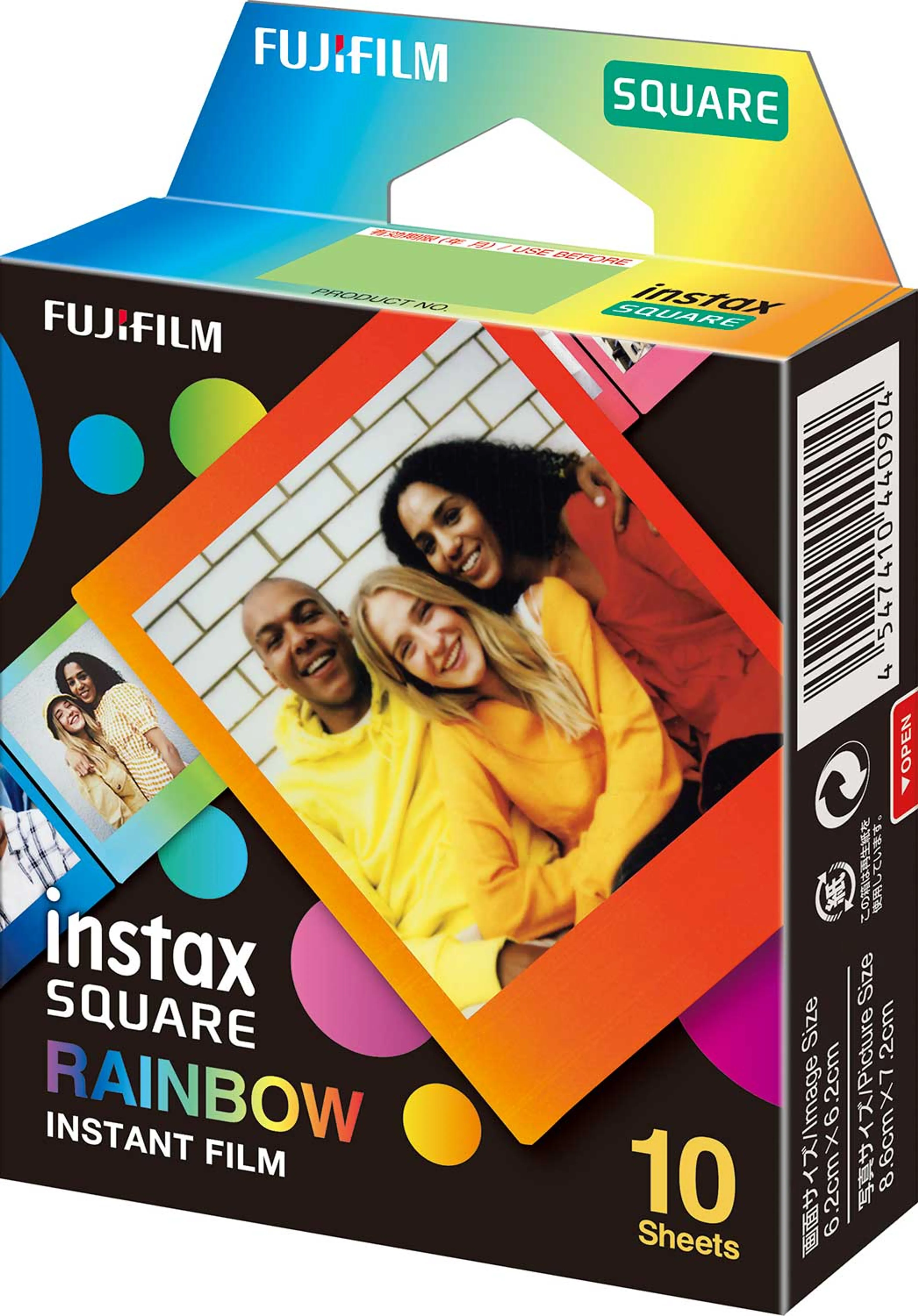 Fujifilm instax SQUARE Rainbow - 10 feuilles image