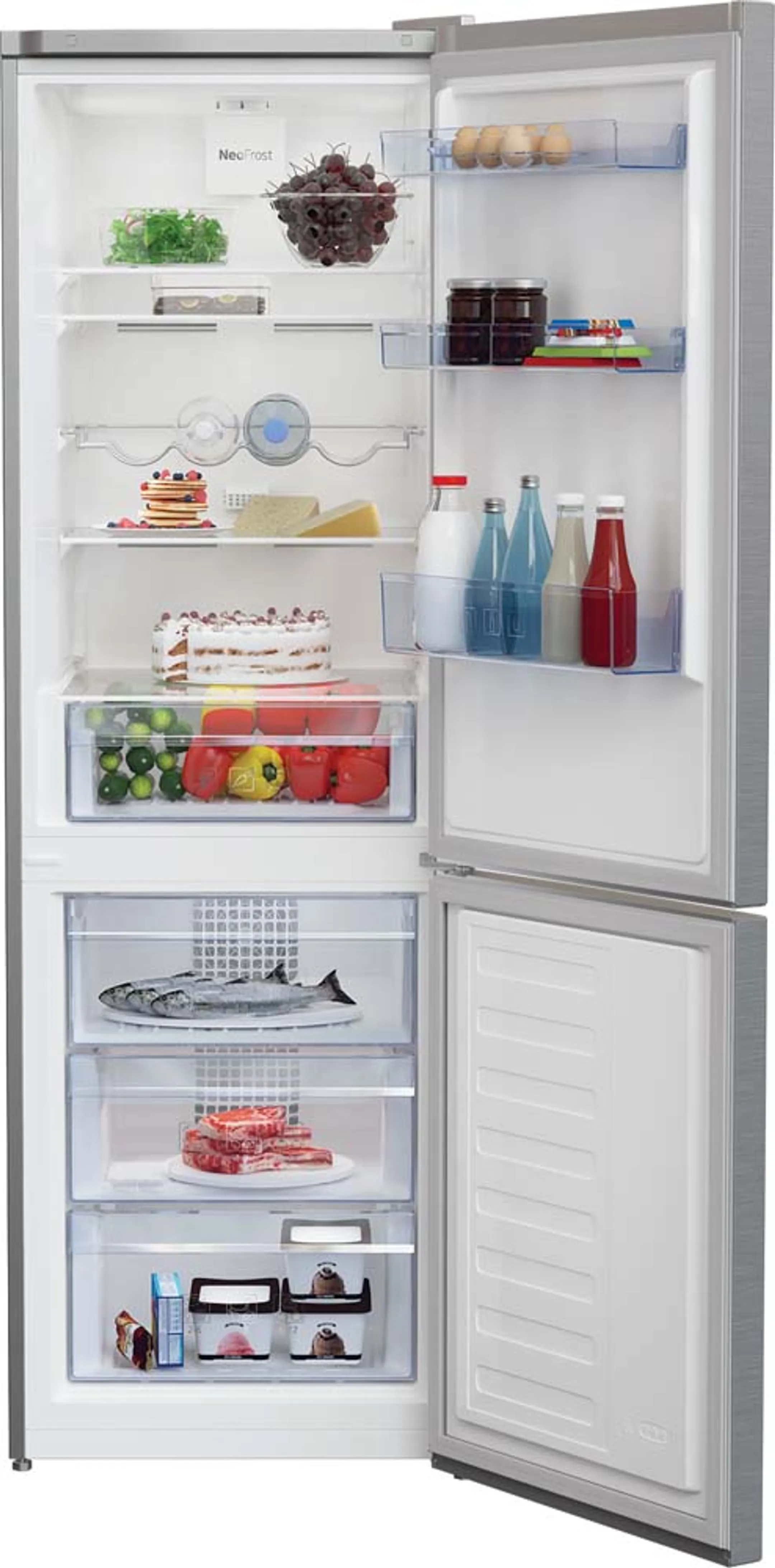 Beko Combi frigo congélateur RCNA366K40XBN NeoFrost SmoothFit image