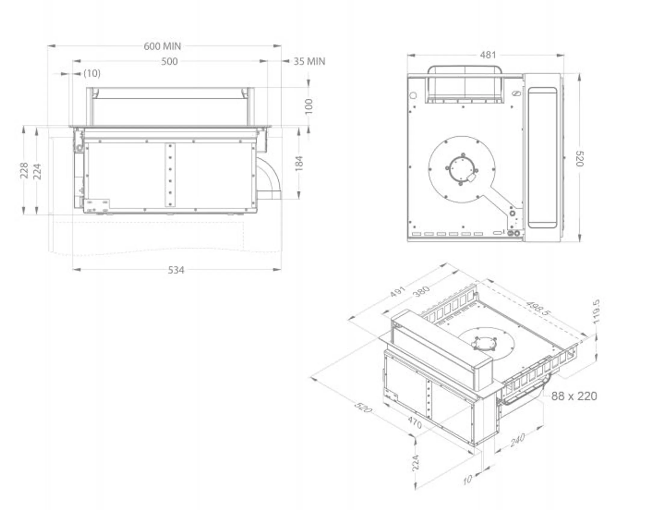 Novy Taque avec hotte intégrée 40000 Up Power image