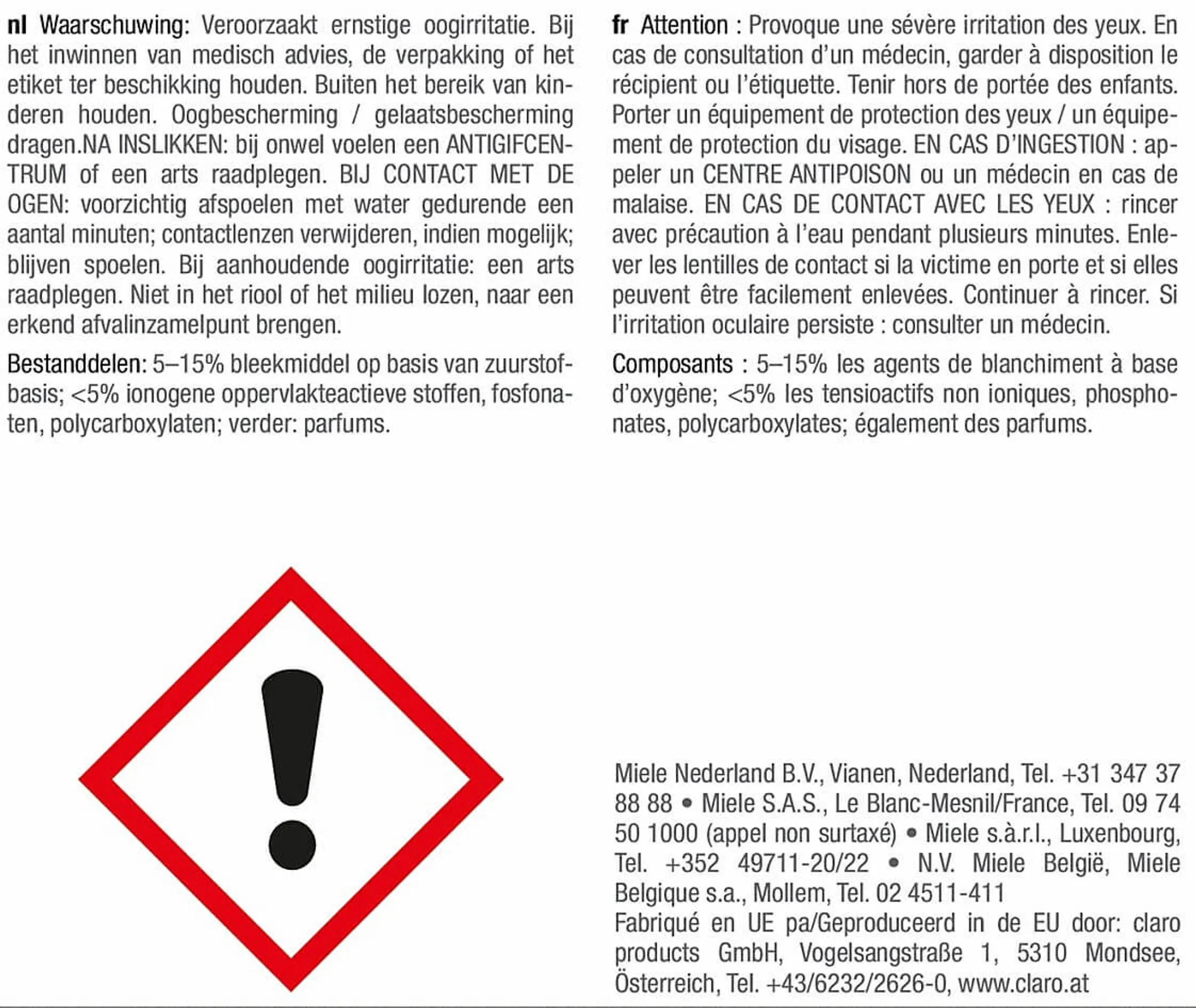 Miele Produit de nettoyage IntenseClean image