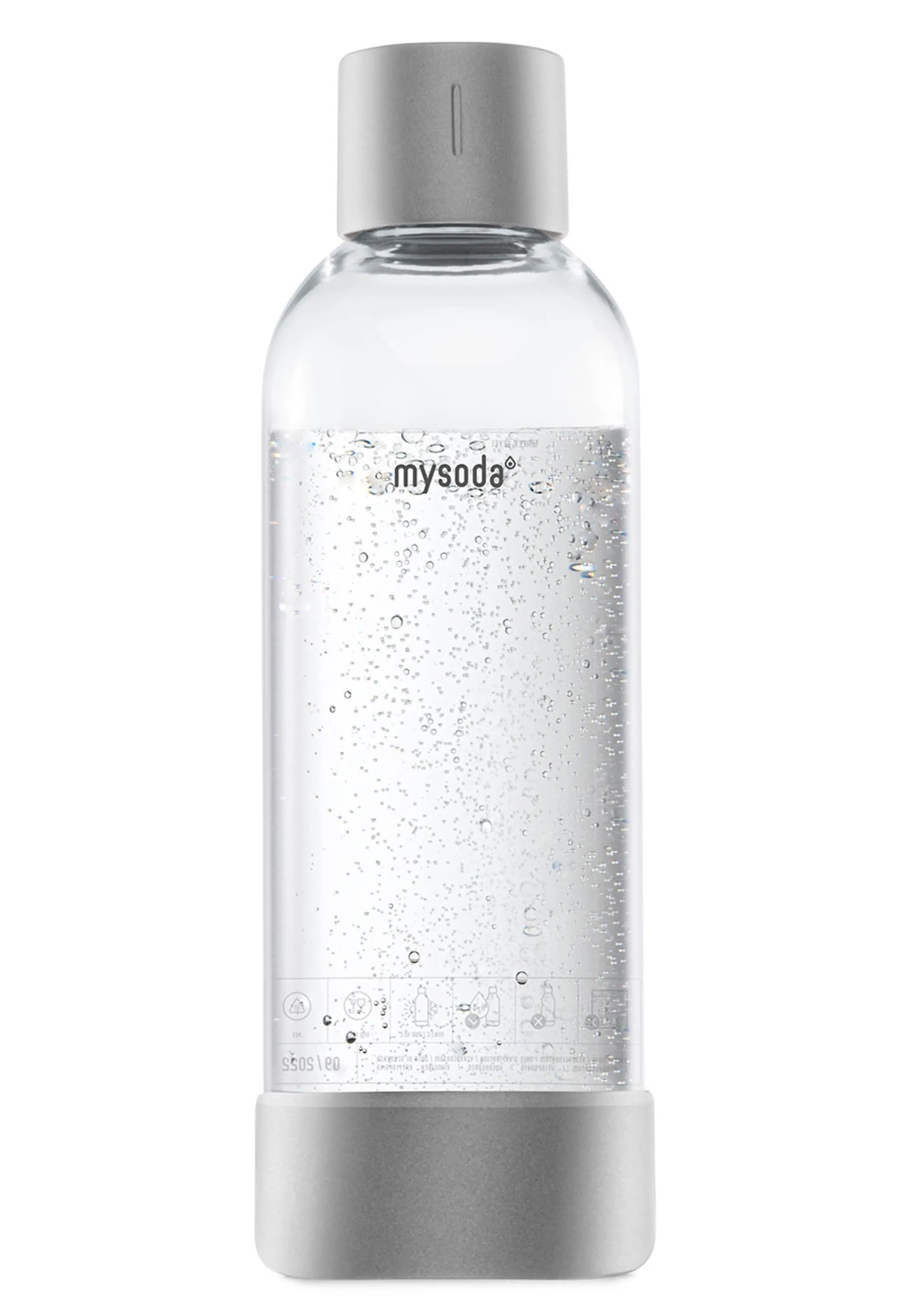 Waterfles 1L - Grijs