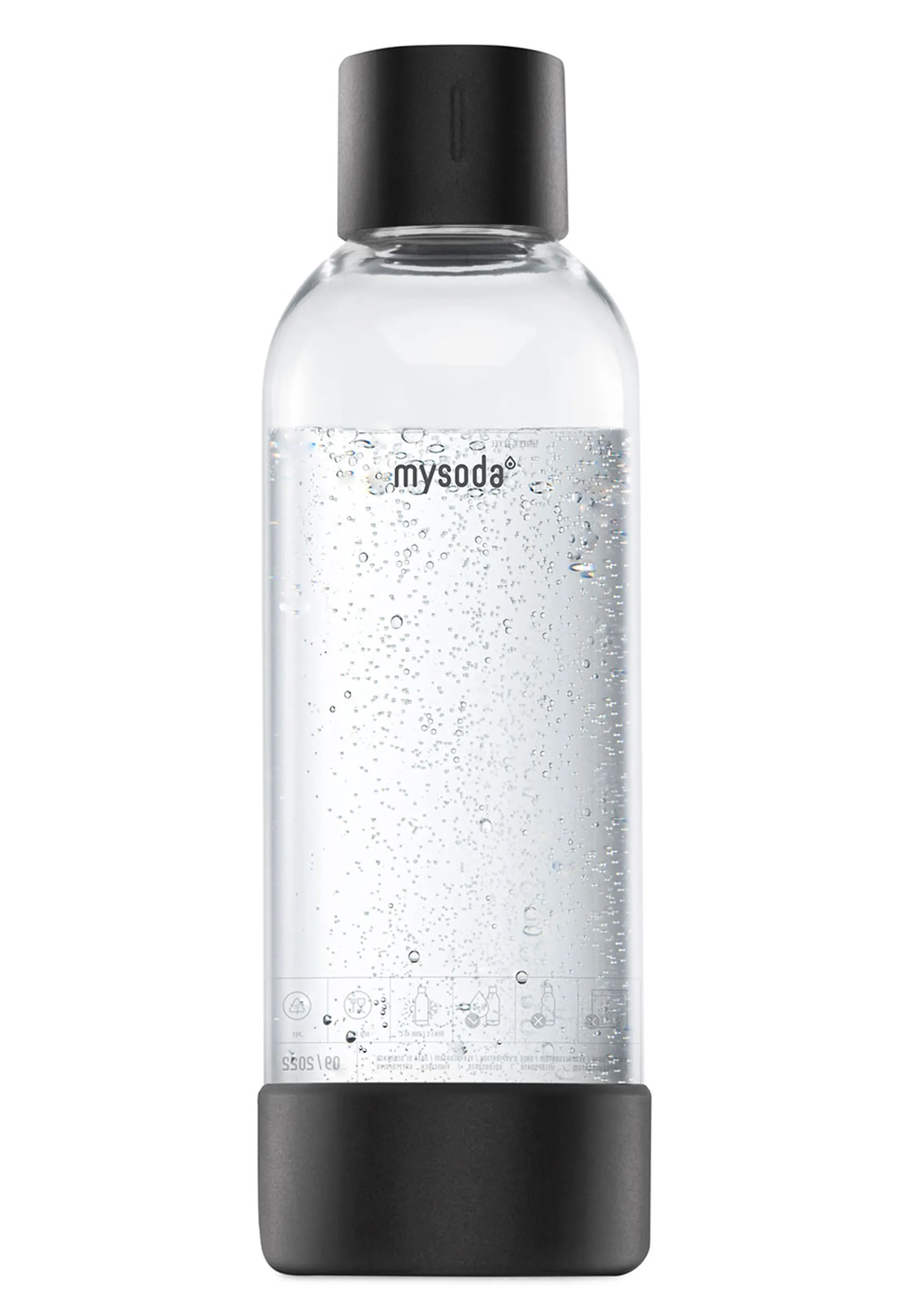 Waterfles 1L - Zwart