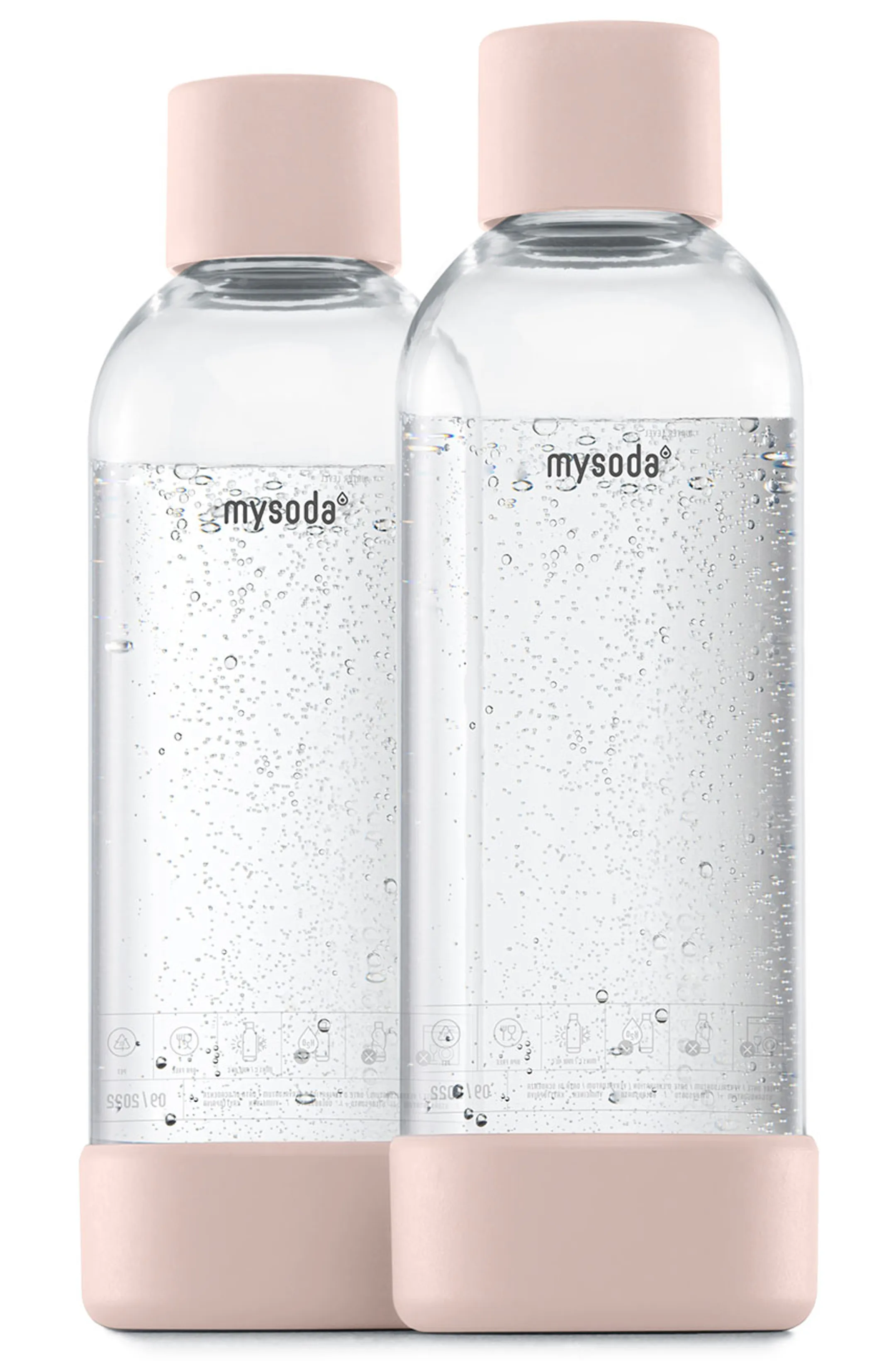 MySoda Waterflessen 2*1L - Pink image