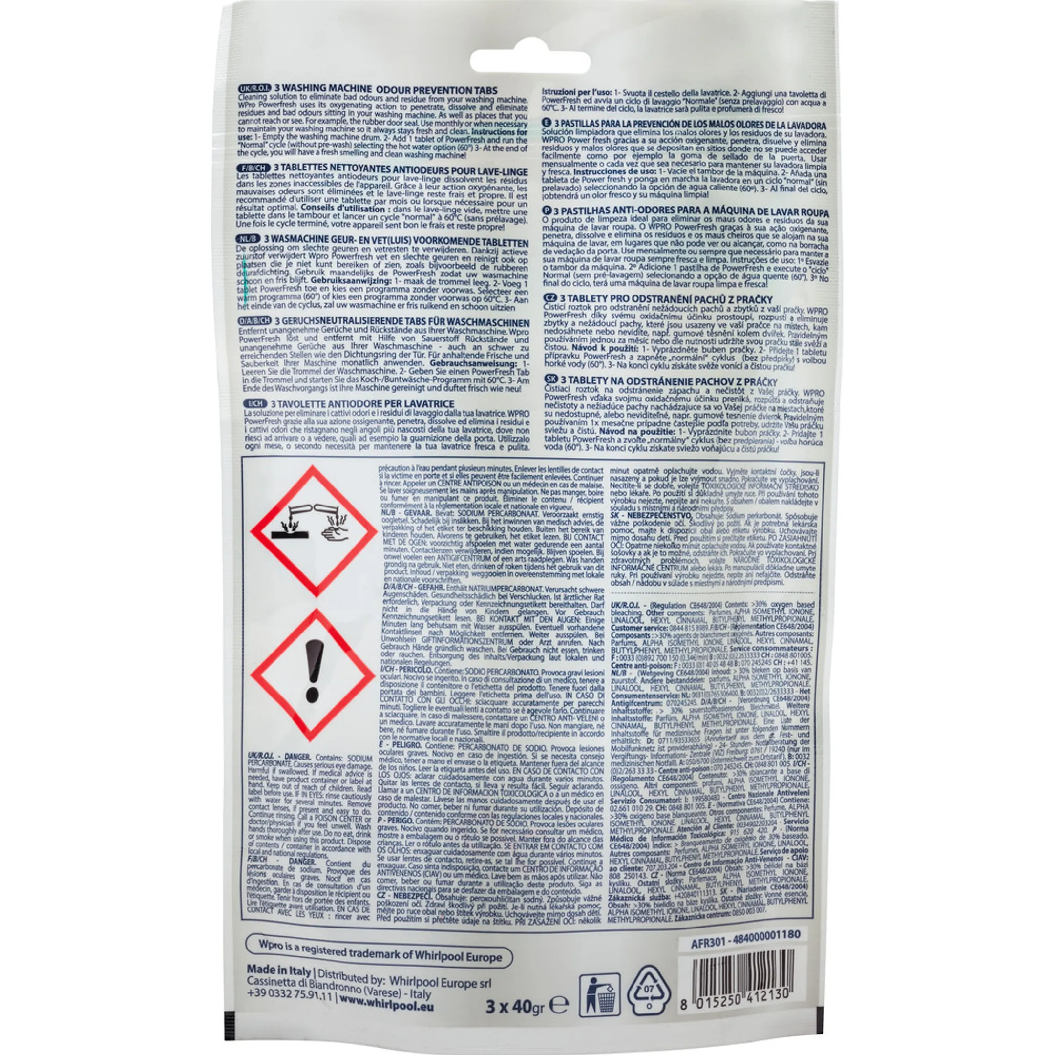 Wpro Powerfresh reiniger en geurverfrisser AFR301 image