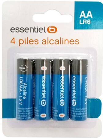 4x AA/LR6 batterijen
