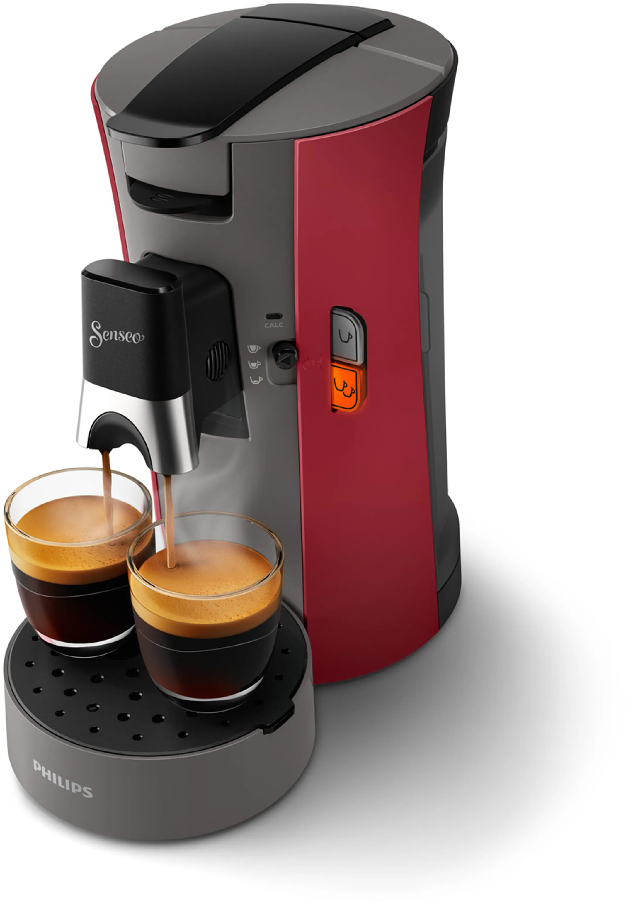 Philips Senseo Select CSA230/90 - Rood/Grijs image