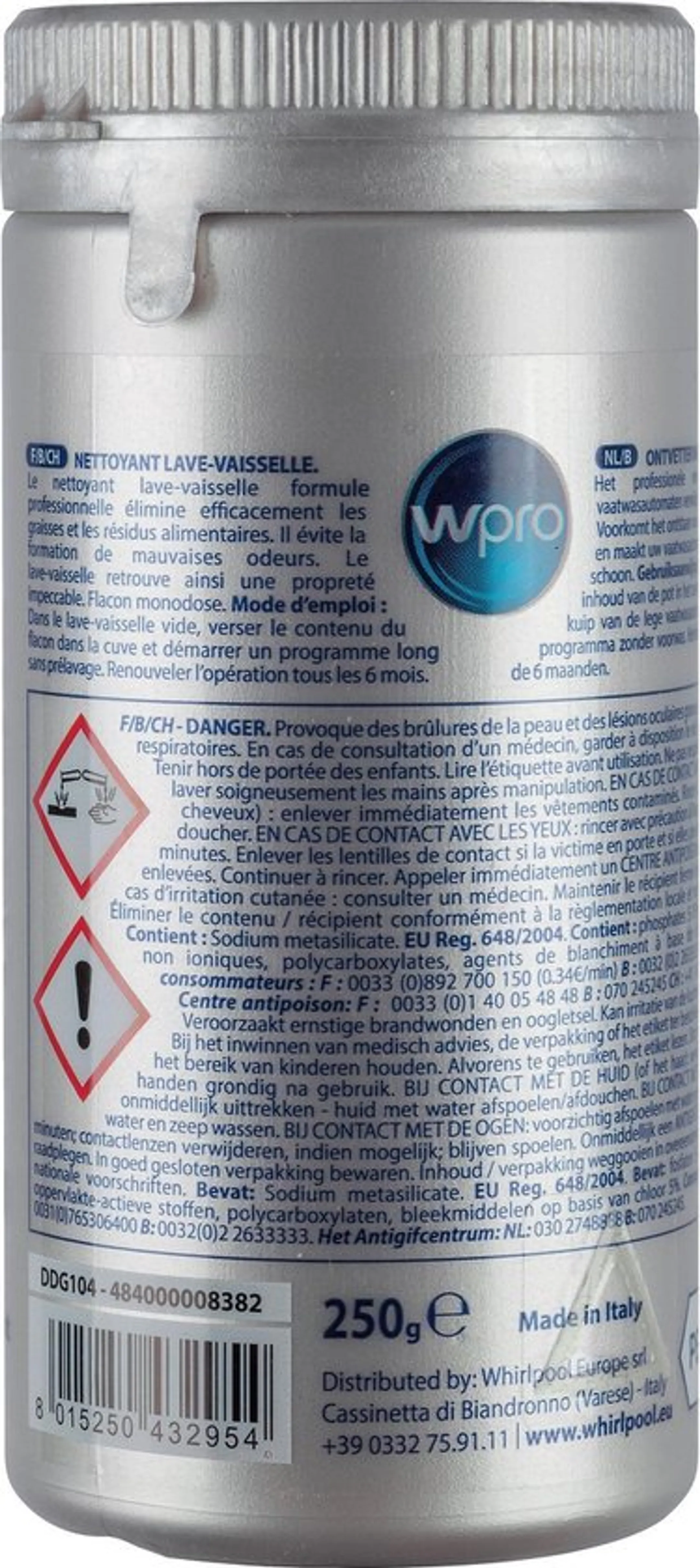 Wpro Ontvetter voor vaatwasser DDG125 image