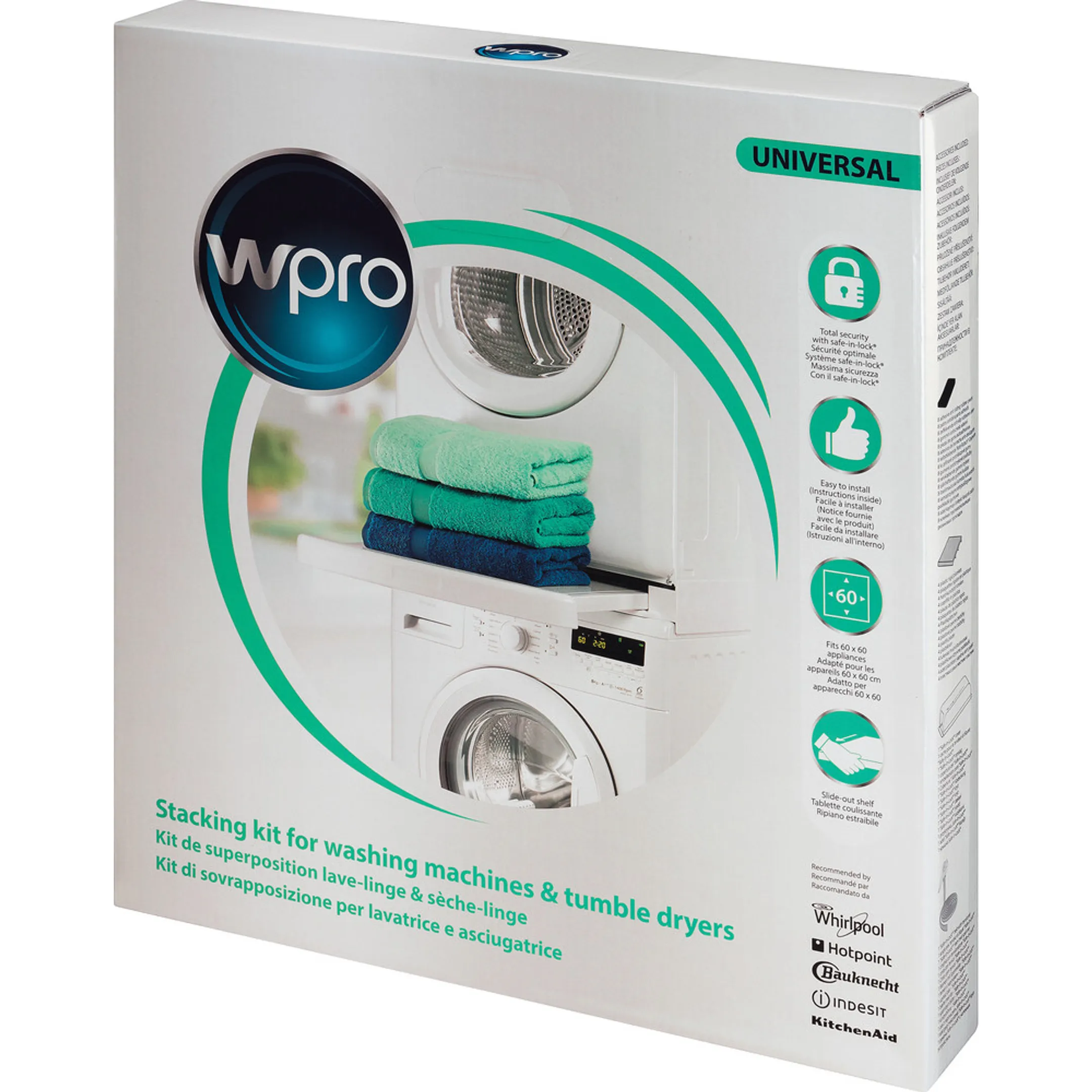 Wpro Kit de superposition universel avec tablette et système safe-in-lock™ SKS901 image