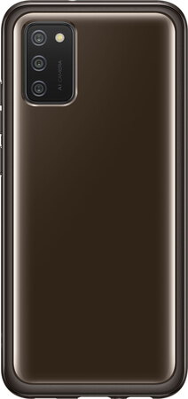 Soft backcover voor Galaxy A02s - Zwart