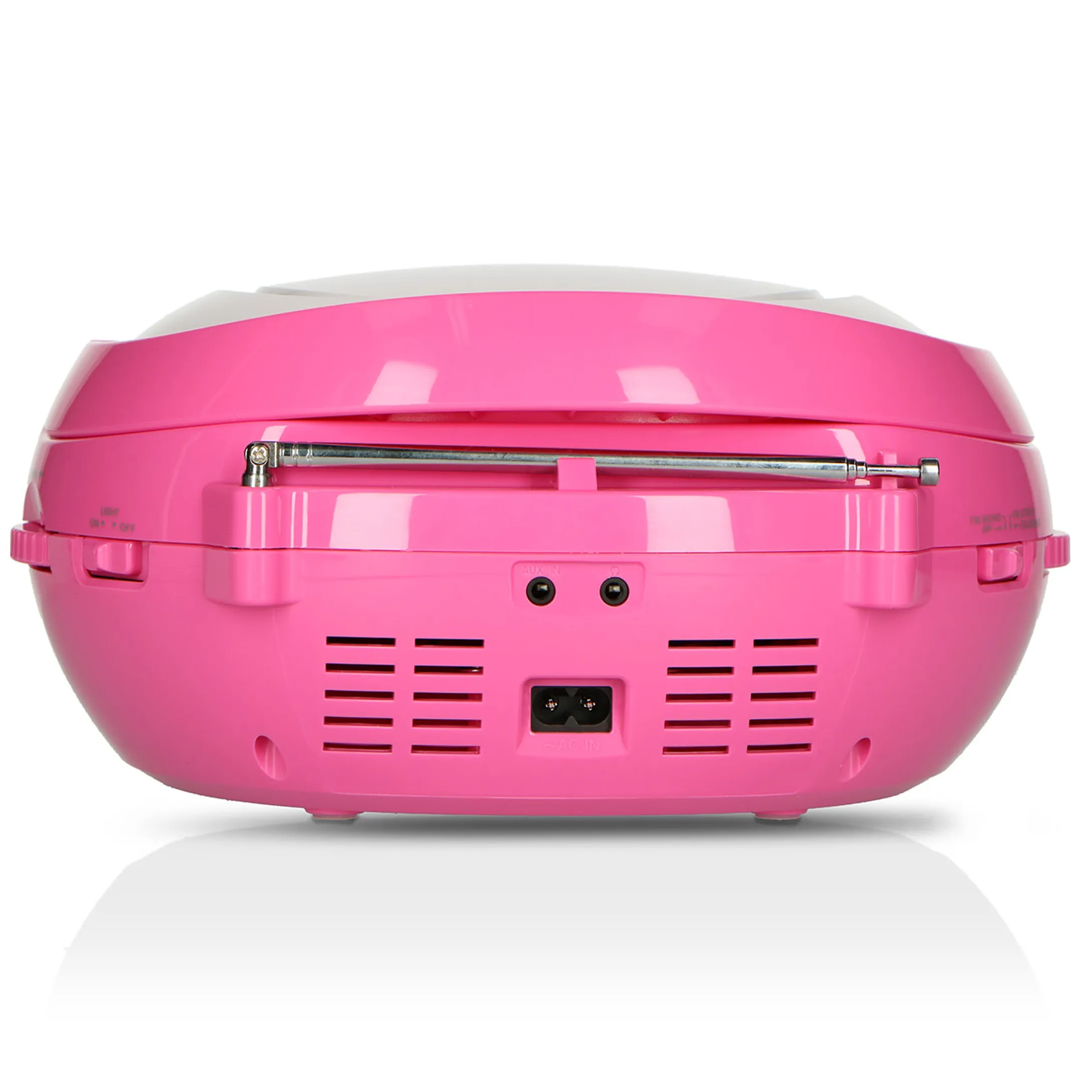 Lenco Draagbare FM-radio met microfoon en CD-speler - SCD-650PK - Roze image