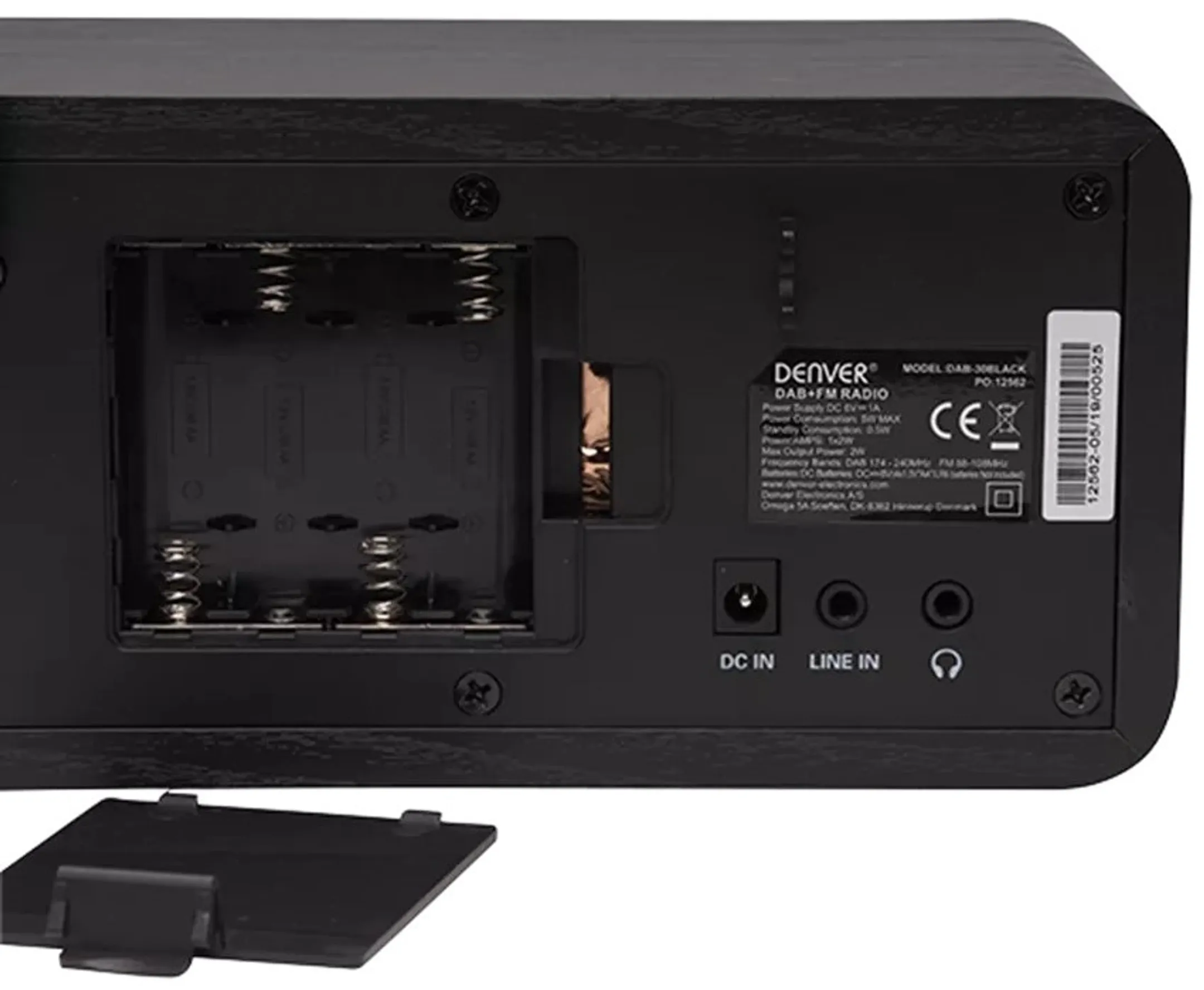 Denver Compacte DAB+ radio - DAB-30 - Zwart image