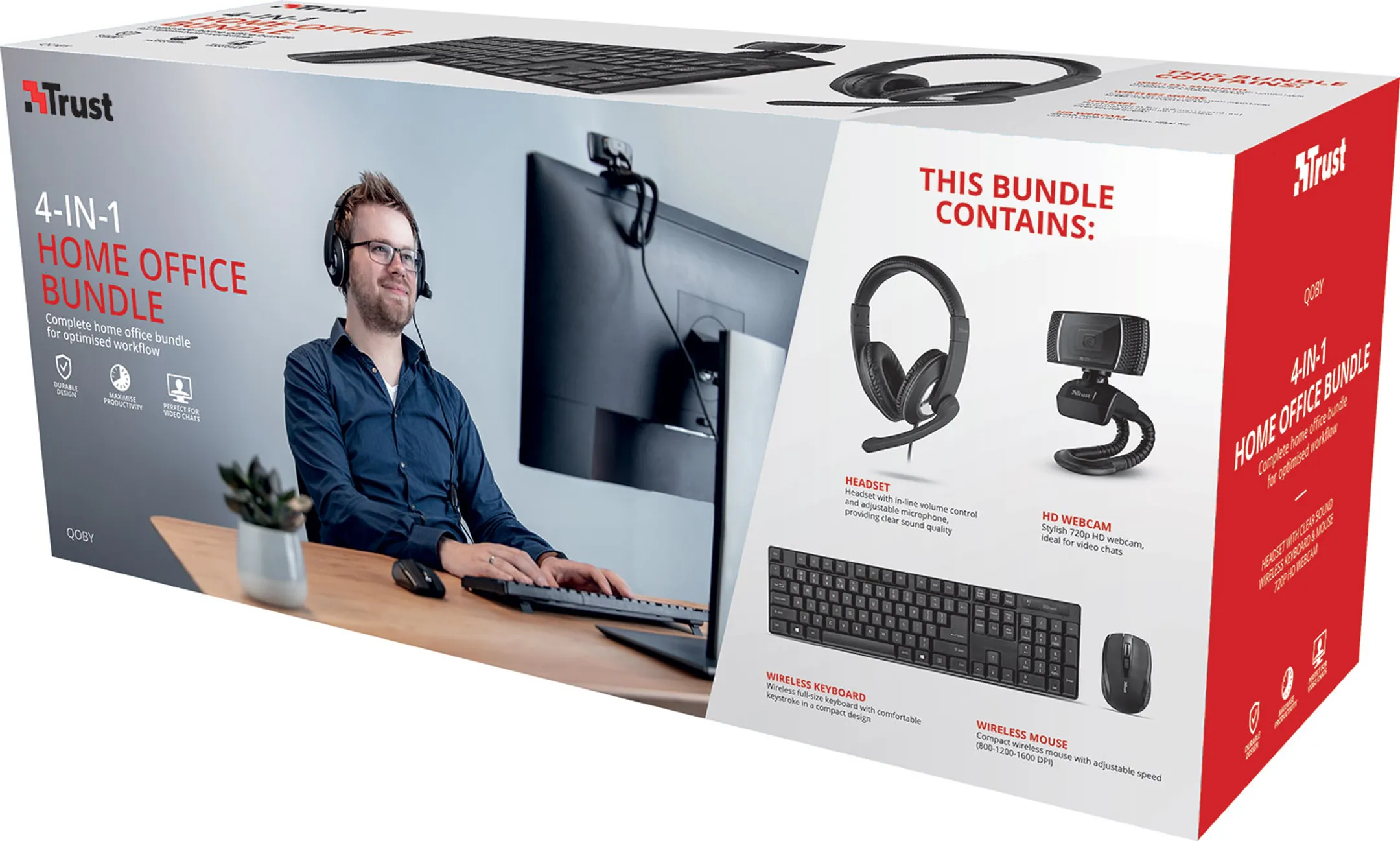 Trust Qobi 4-in-1 Combo (AZERTY BE) image