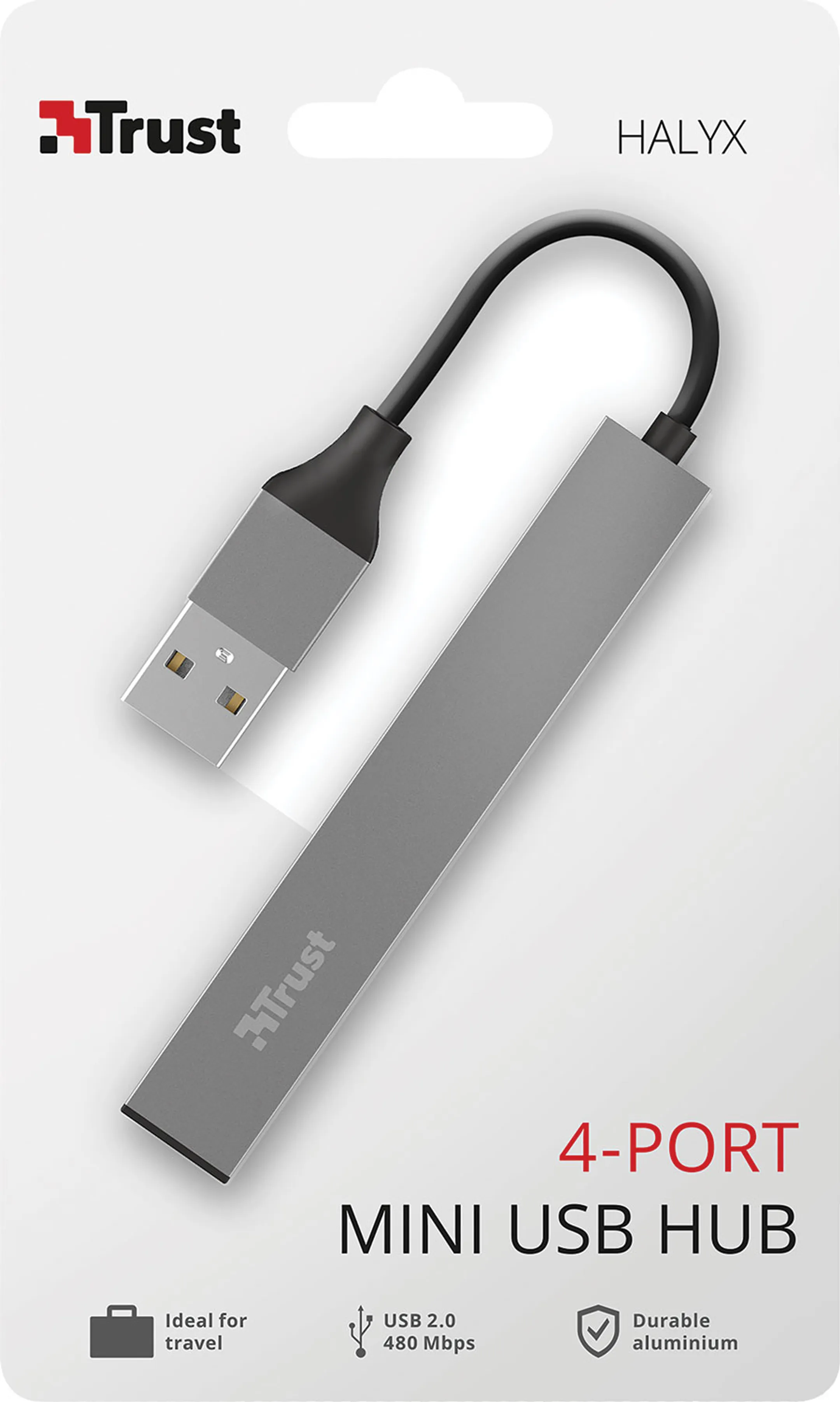 Trust Halyx mini hub USB A 2.0 - 4 ports image