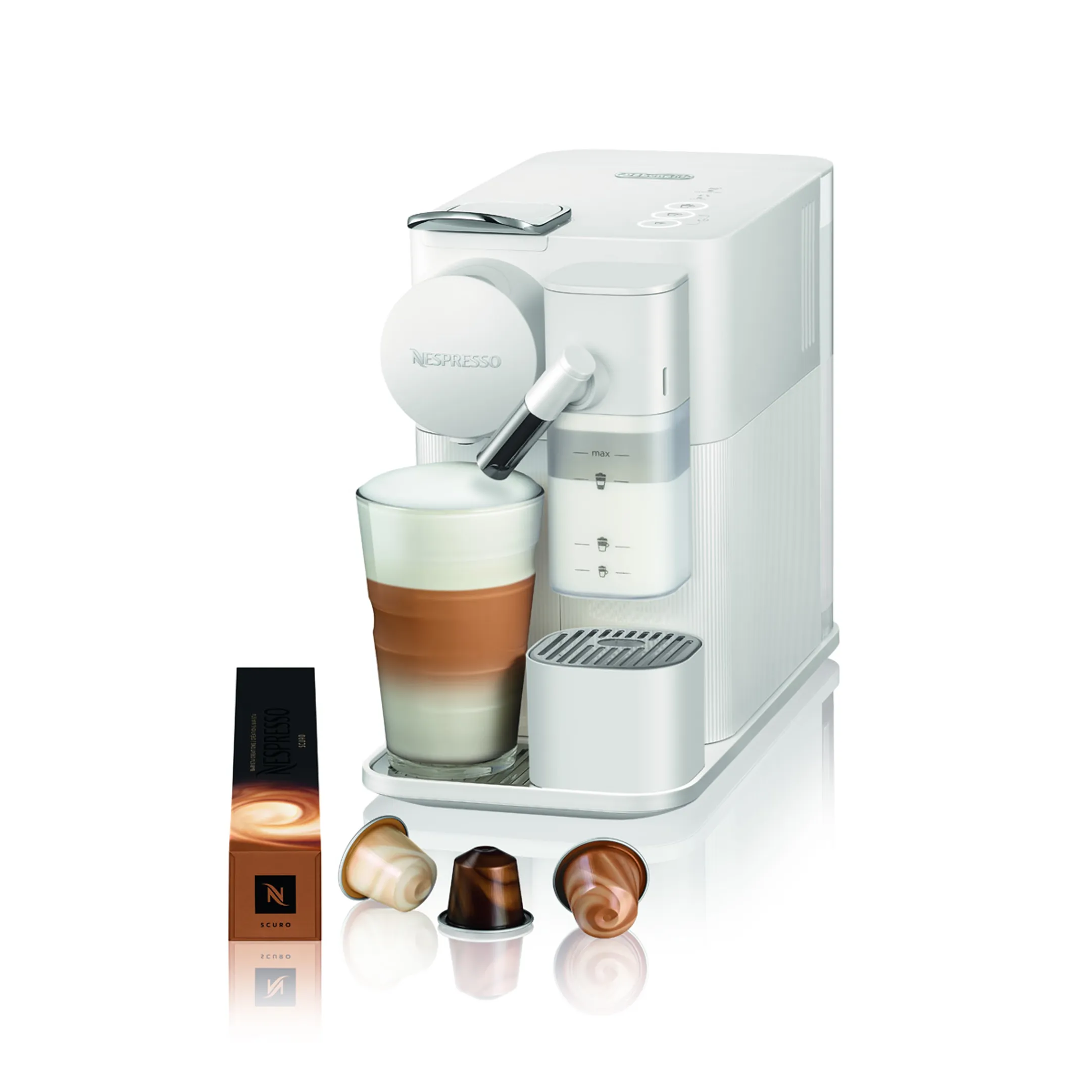 Nespresso Machine à café Lattissima One White EN510.W