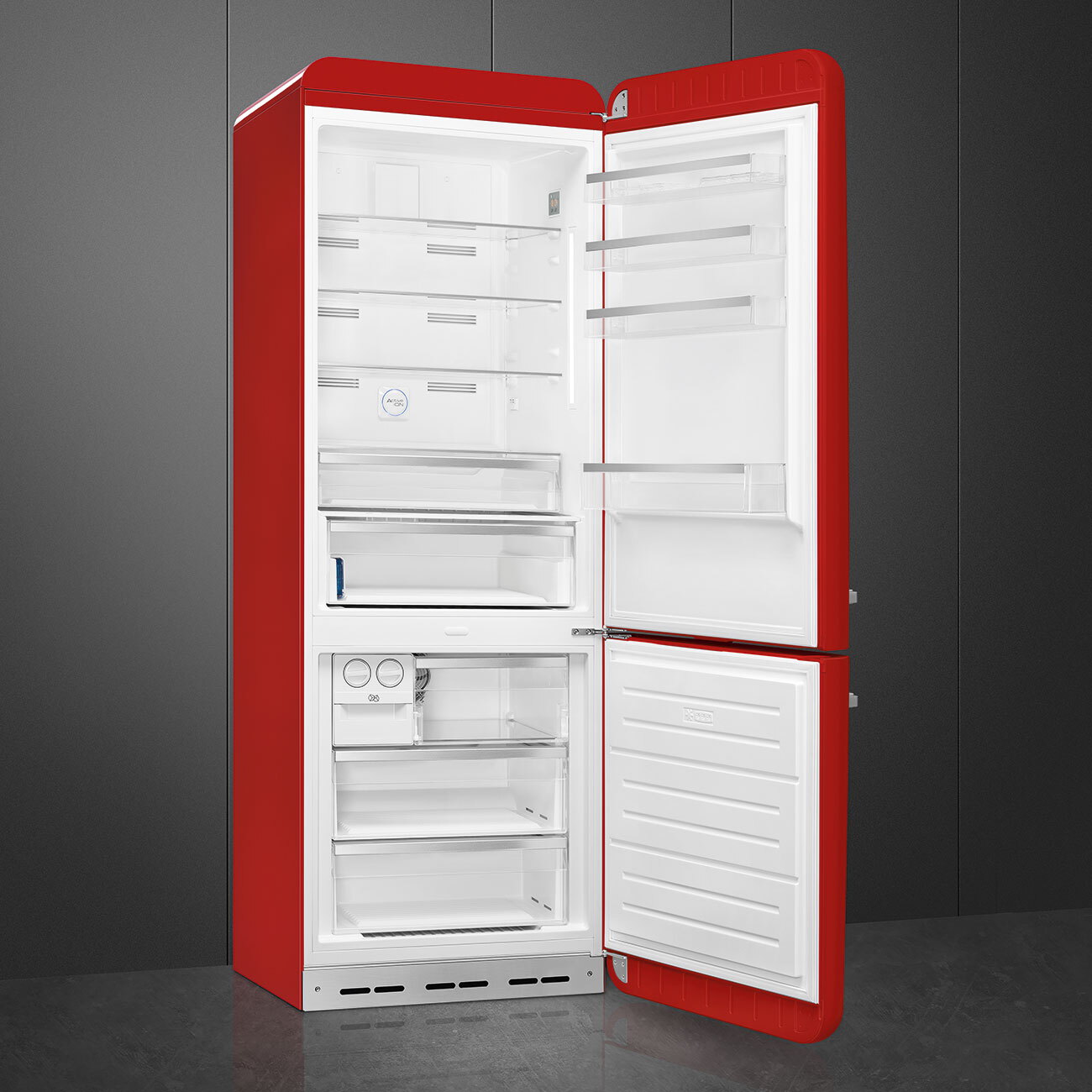 Smeg Combi frigo congélateur FAB38RRD5 Rouge