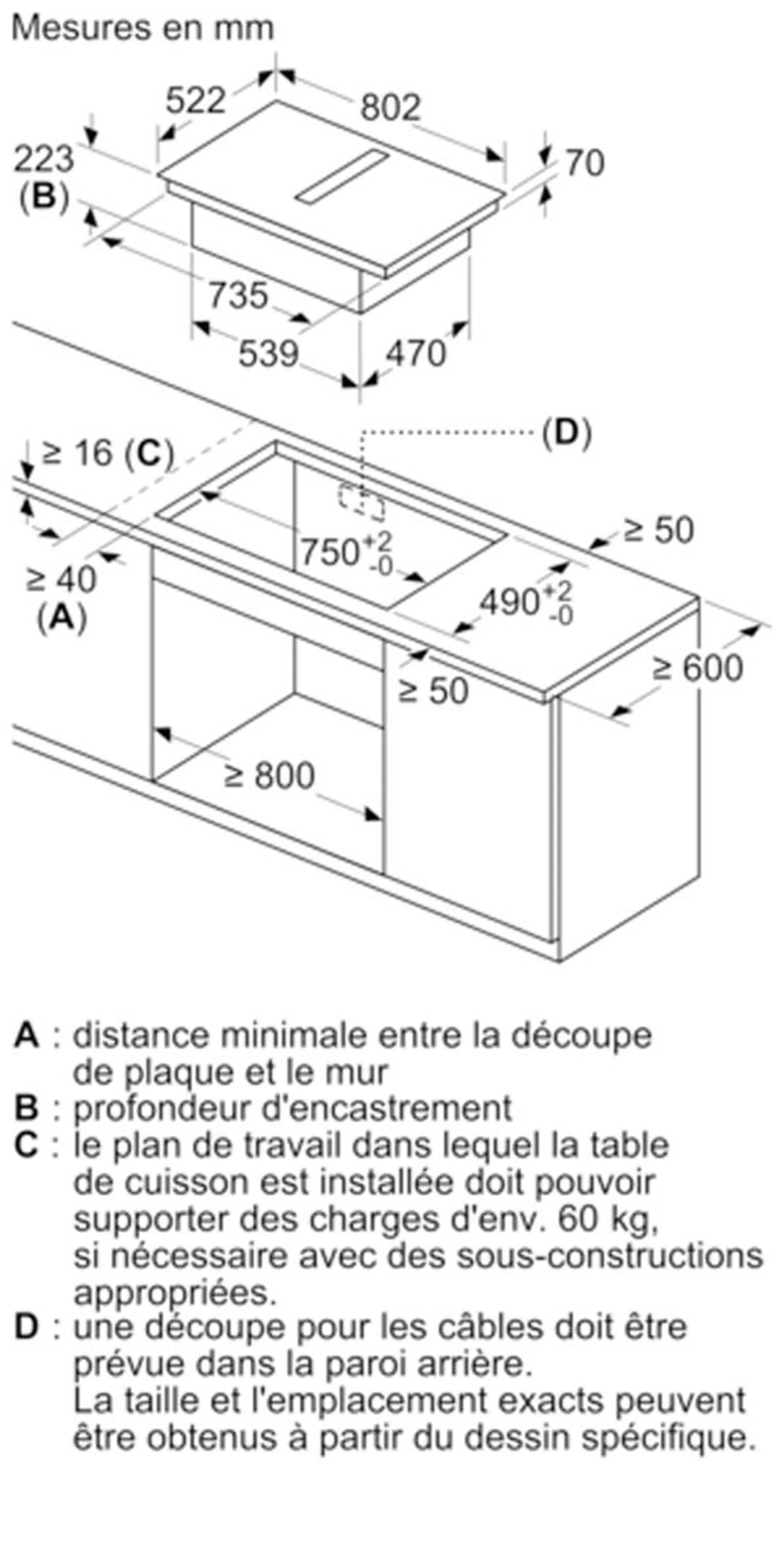 Bosch Taque avec hotte intégrée PVQ811F15E image