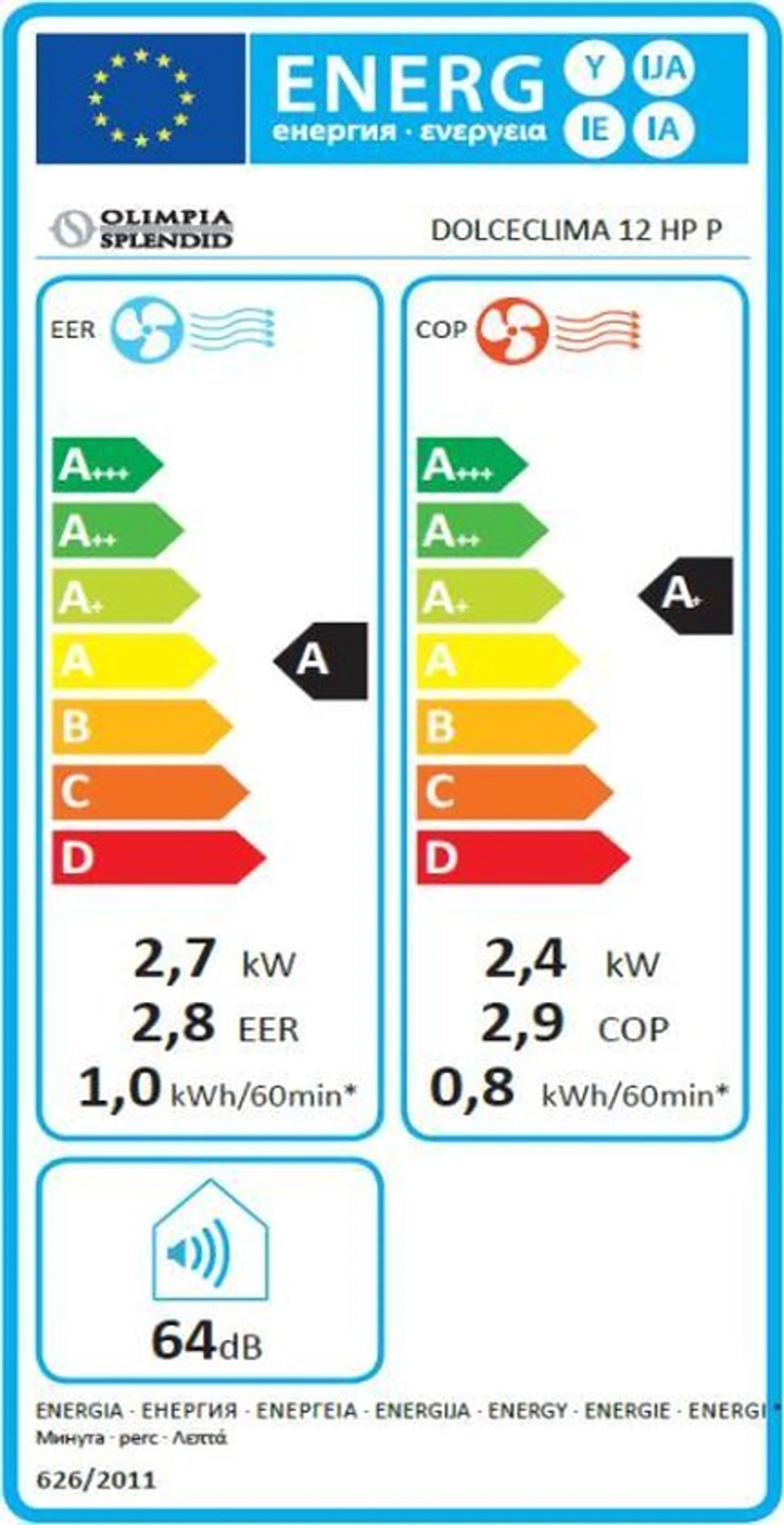 Olimpia Mobiele airco DOLCECLIMA silent 12HP P image