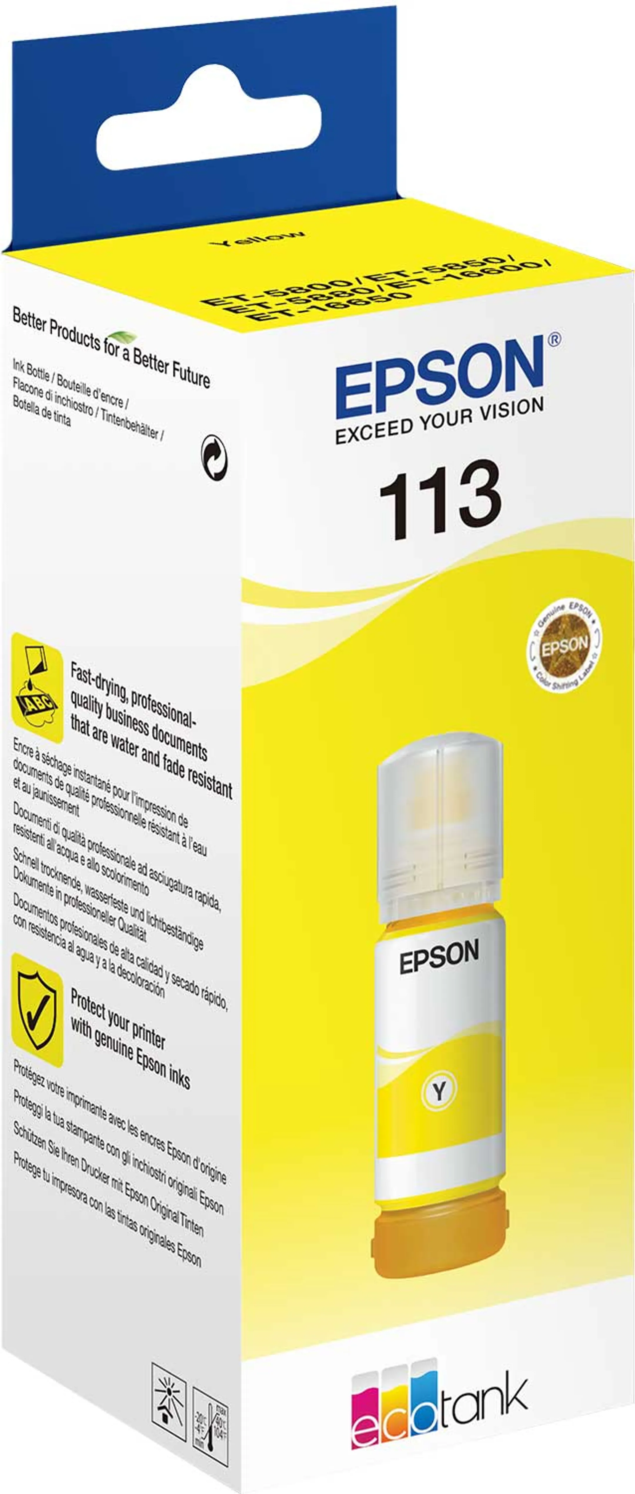 Bouteille EcoTank 113 jaune