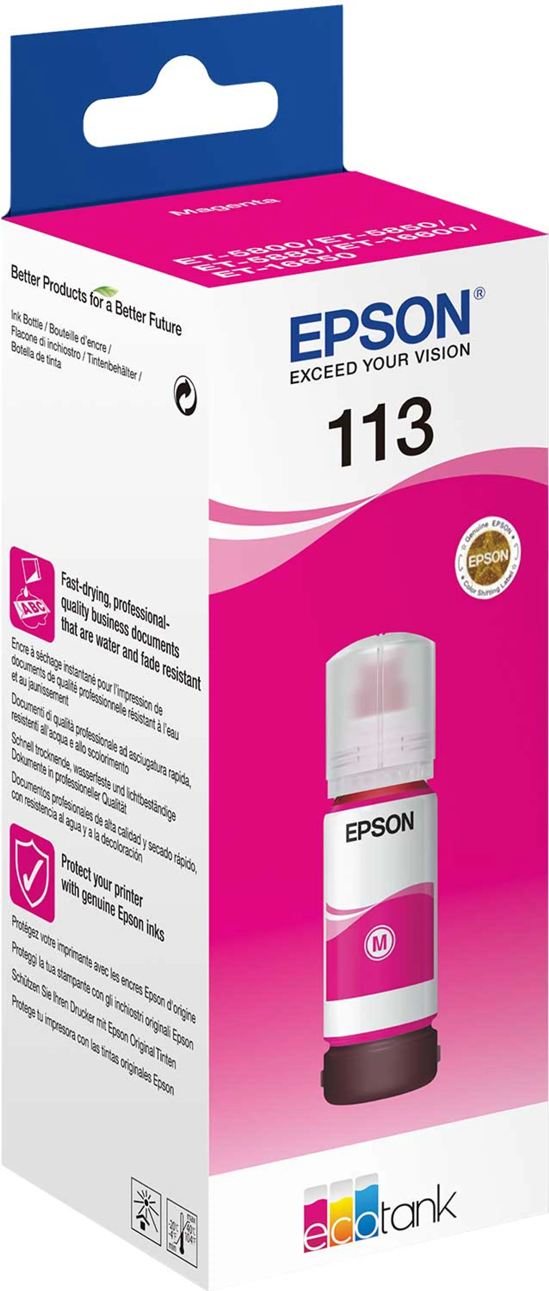 Bouteille EcoTank 113 magenta
