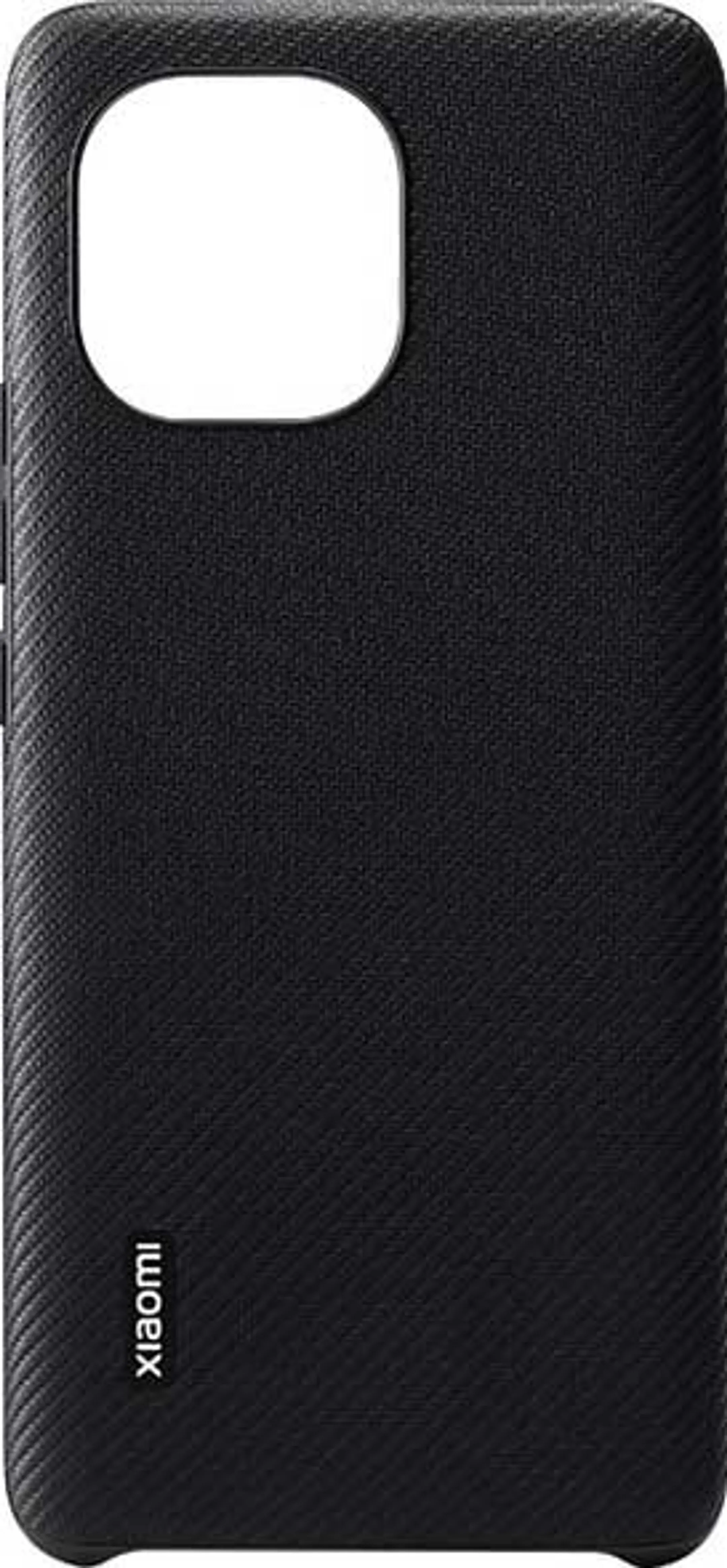 Rugged Vegan Leather backcover voor Mi 11 - Zwart