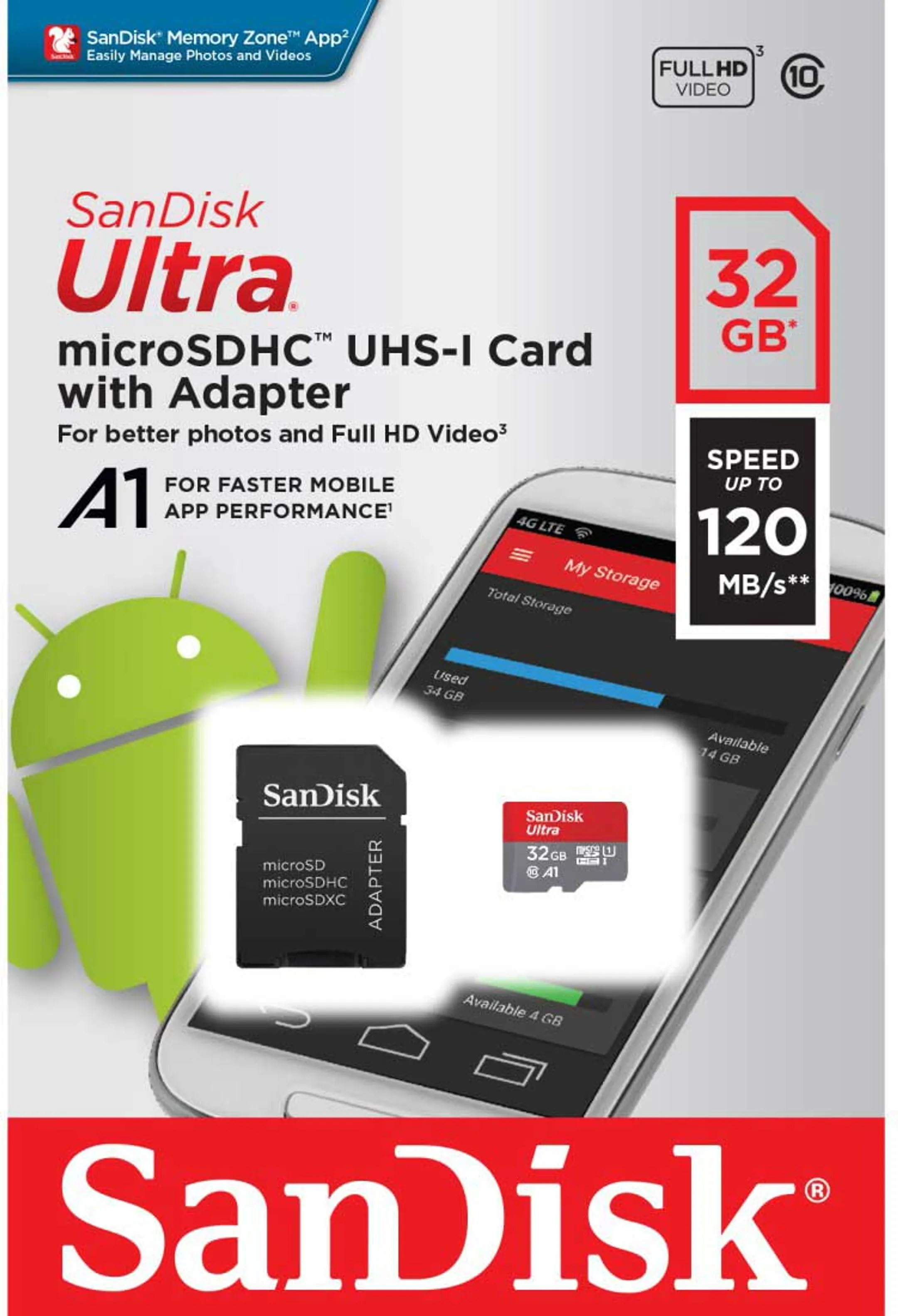Sandisk Ultra micro SDHC-kaart - 32 GB image