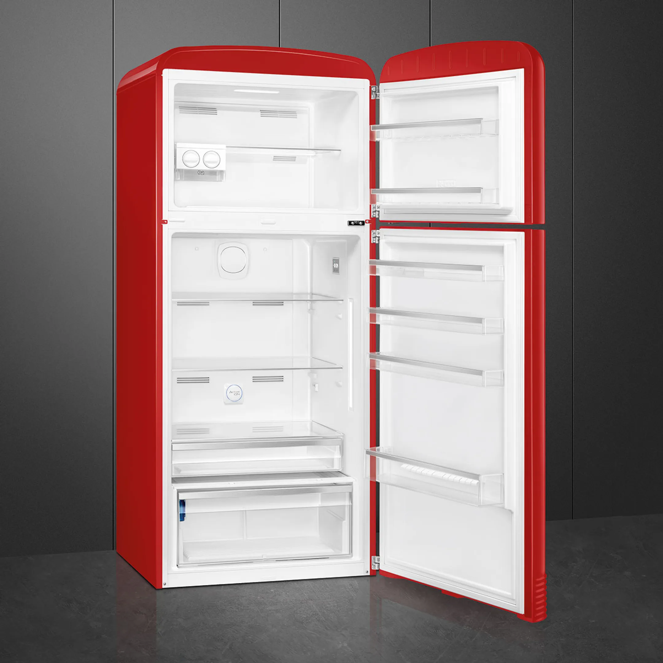 Smeg Koelkast met diepvries FAB50RRD5 Rood image