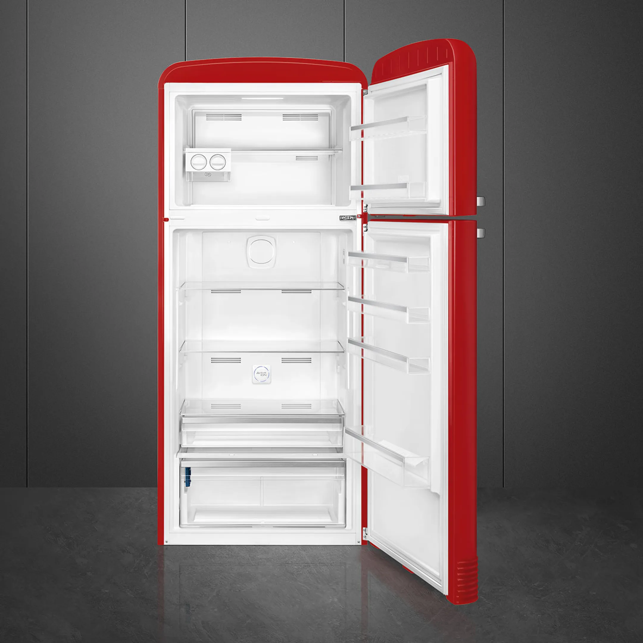 Smeg Koelkast met diepvries FAB50RRD5 Rood image