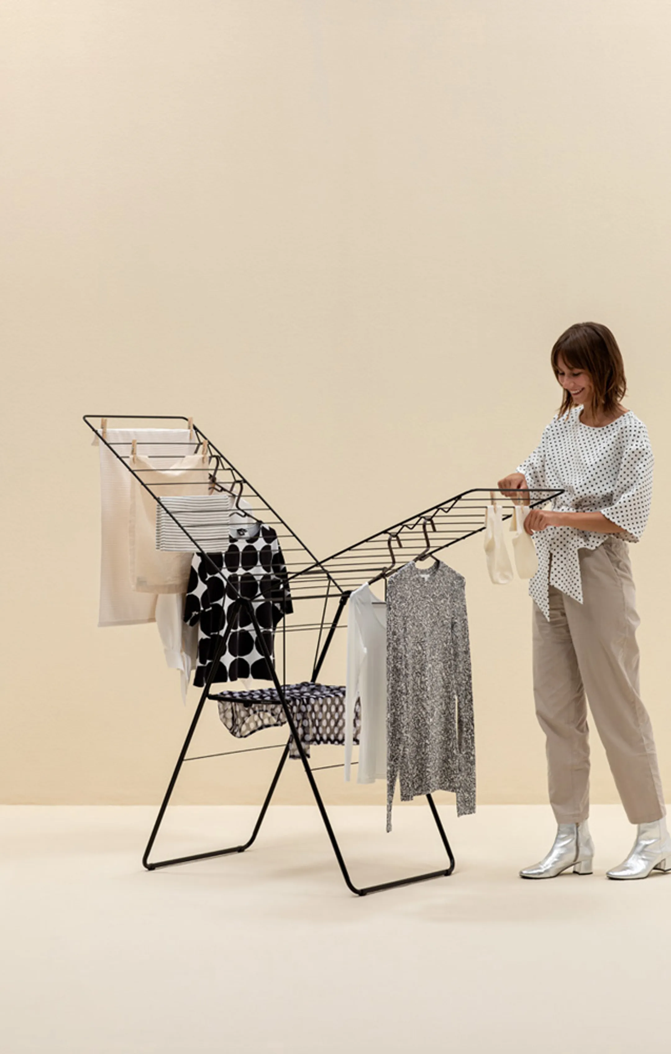 Brabantia Séchoir sur pied HangOn Matt Black 25m image