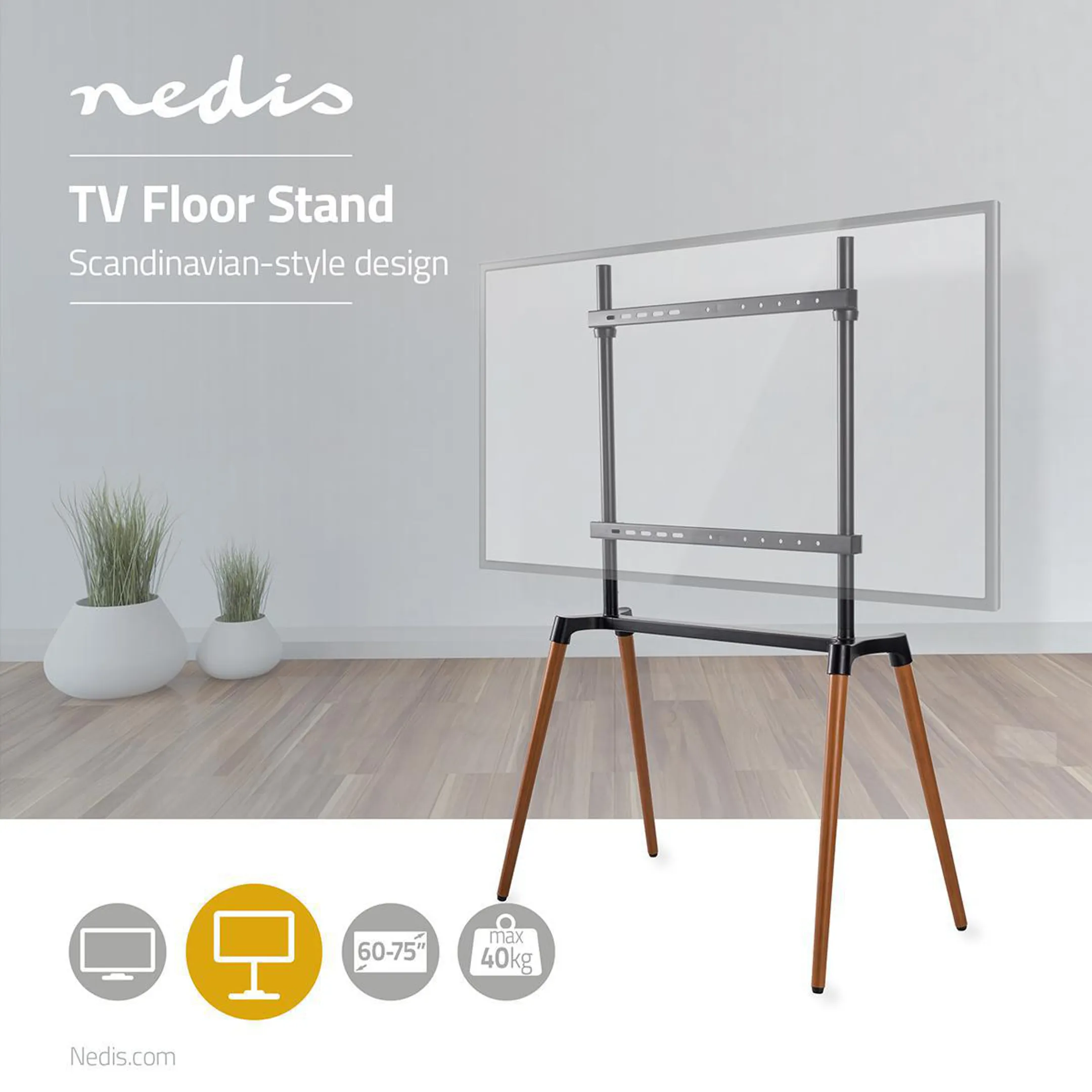 Nedis Support TV sur Pied TVSM7250BK image