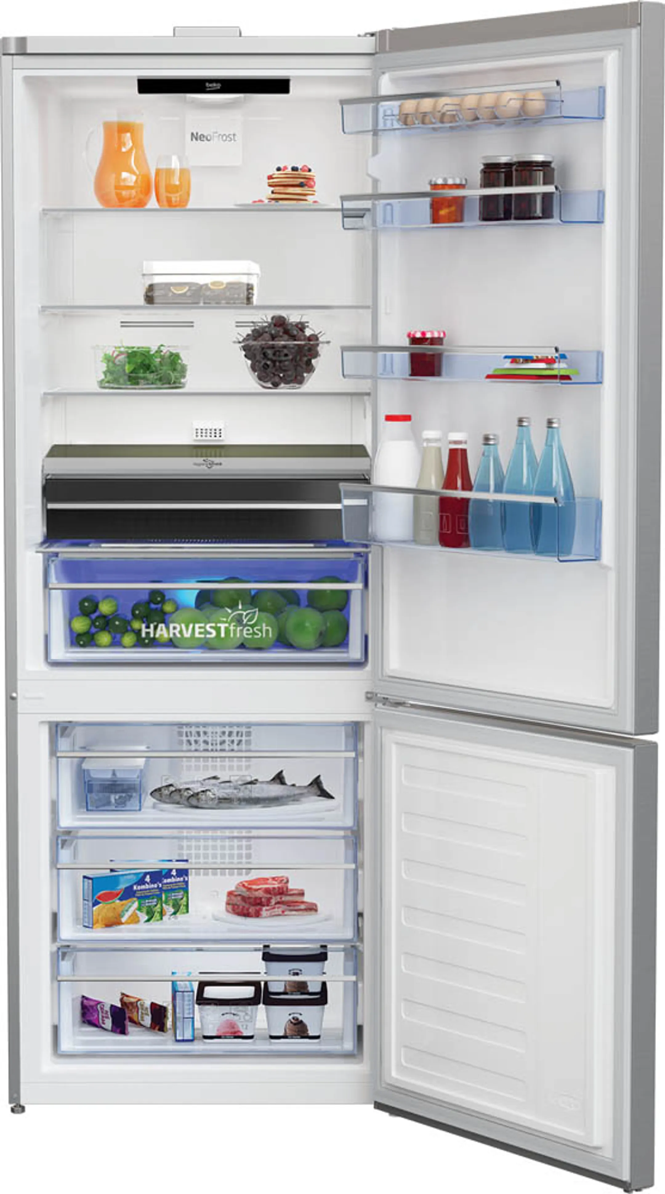 Beko Combi frigo congélateur RCNE560E40ZLXPHUN HarverstFresh image