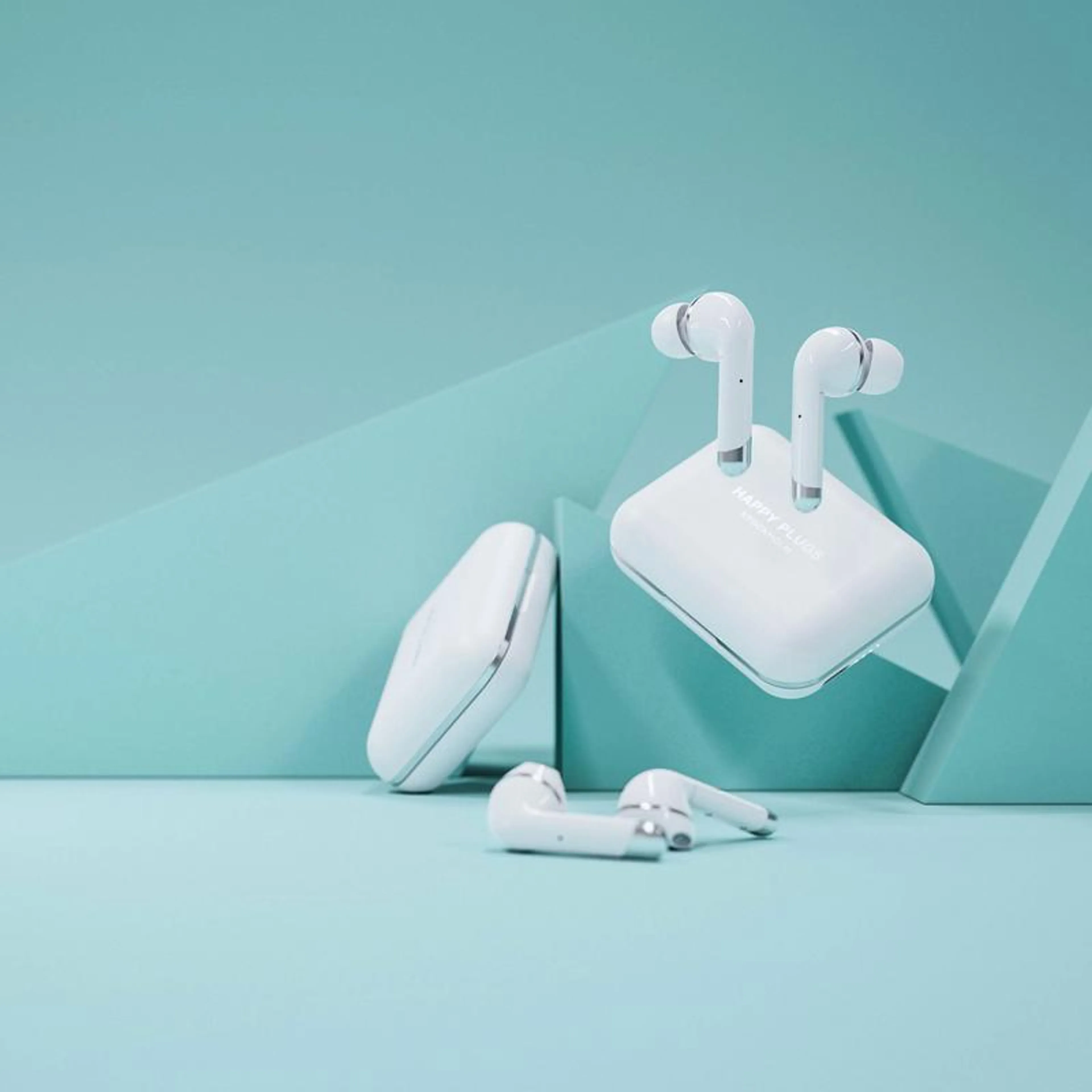 Happy Plugs Draadloze Oortjes Air 1 Plus - Wit image