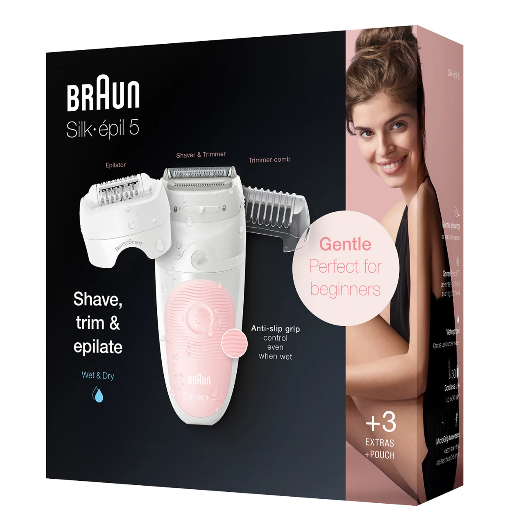 Braun Epilator Silk-épil 5-620 Wet & Dry image