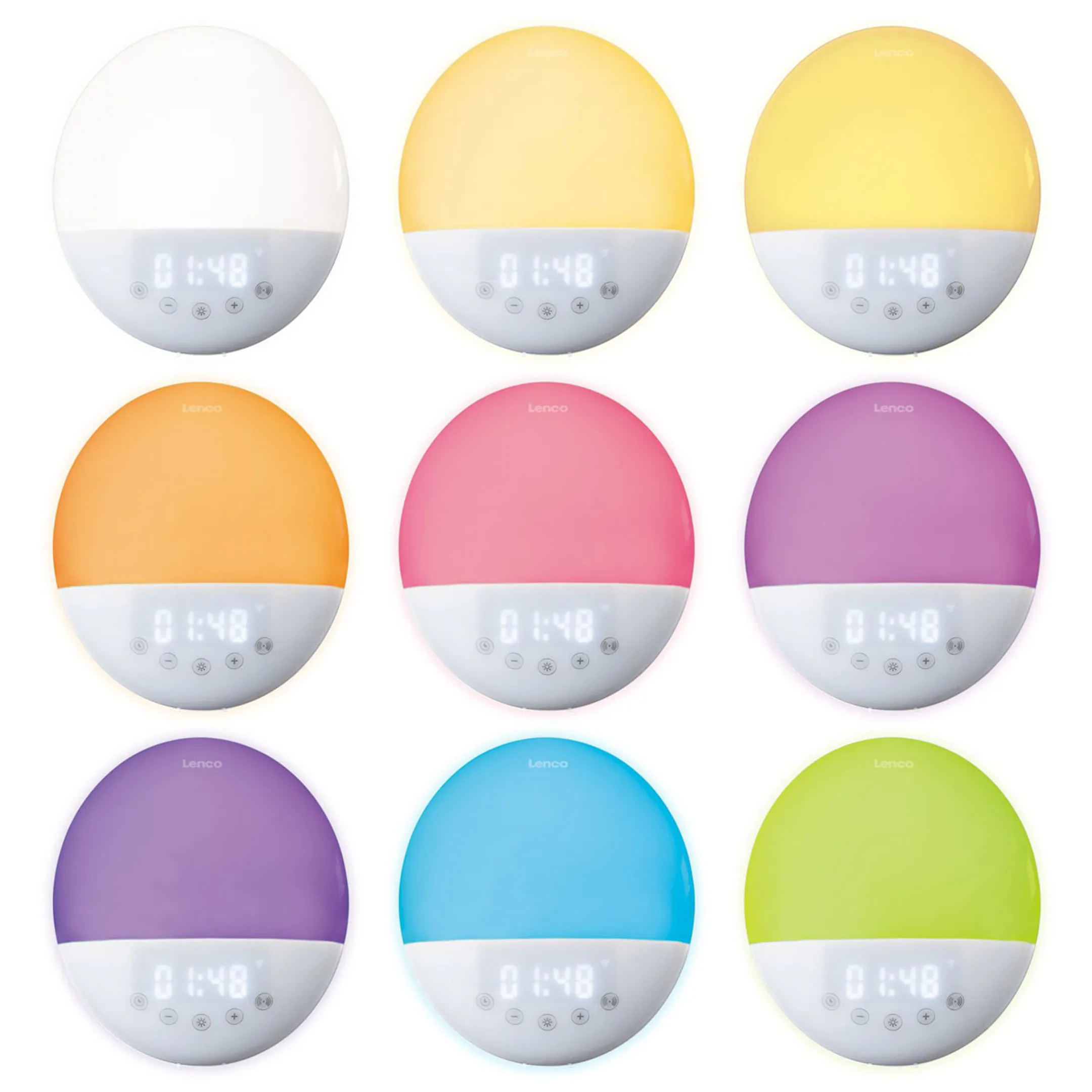 Lenco Radio réveil wake up light - CRW-110WH image
