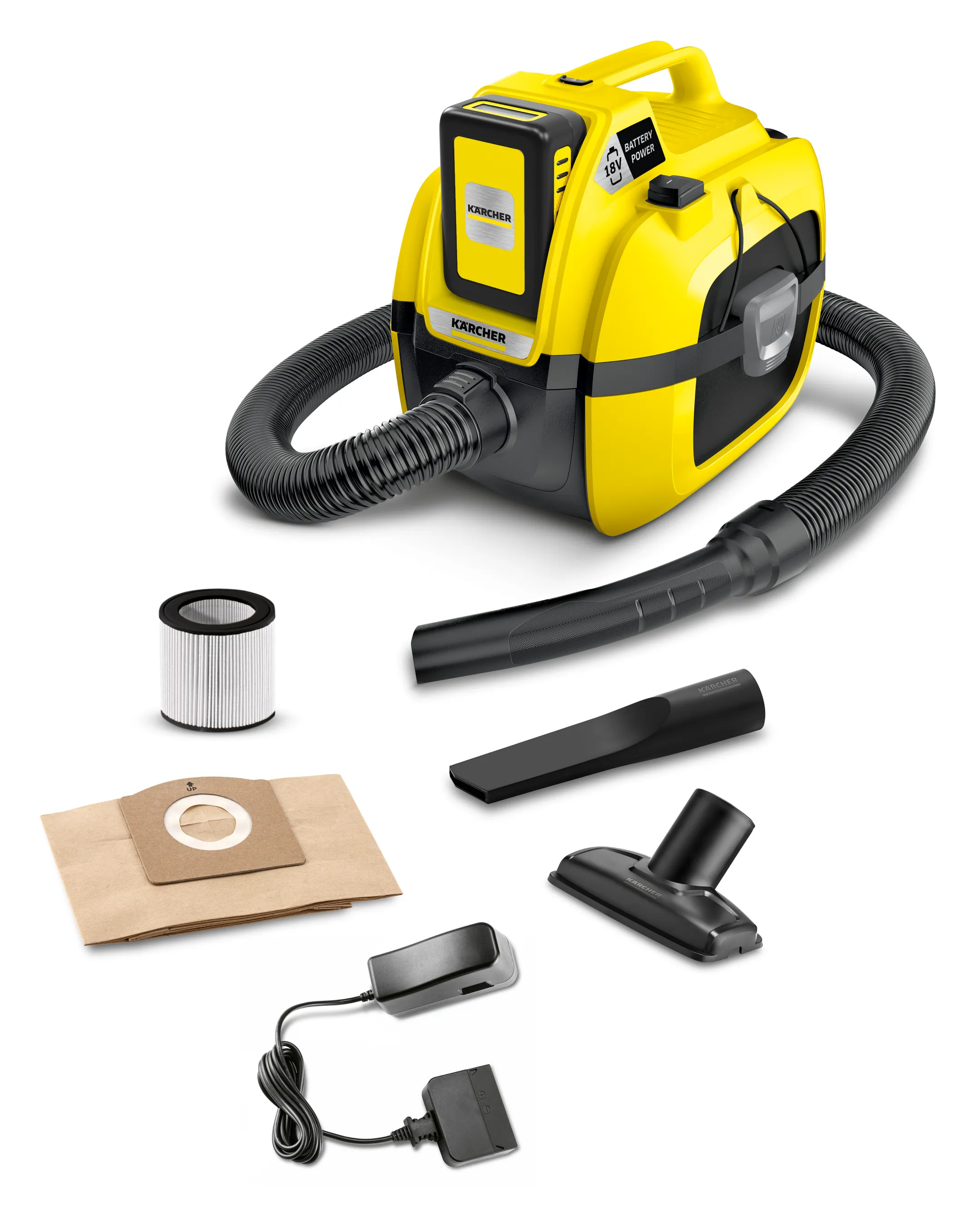  Nat- en Droogzuiger WD1 Compact Batterij Set