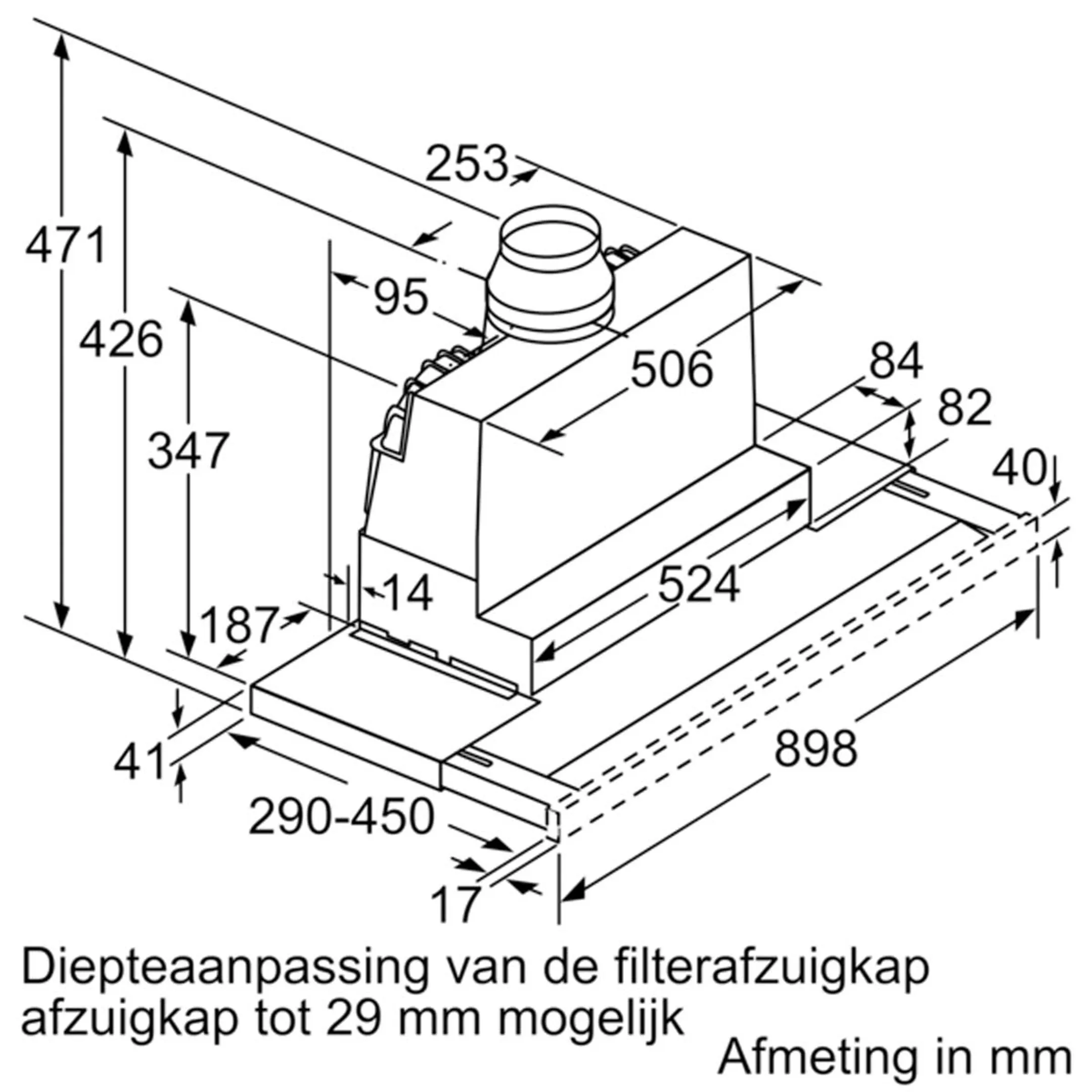 Siemens Telescopische dampkap LI97RA561 image