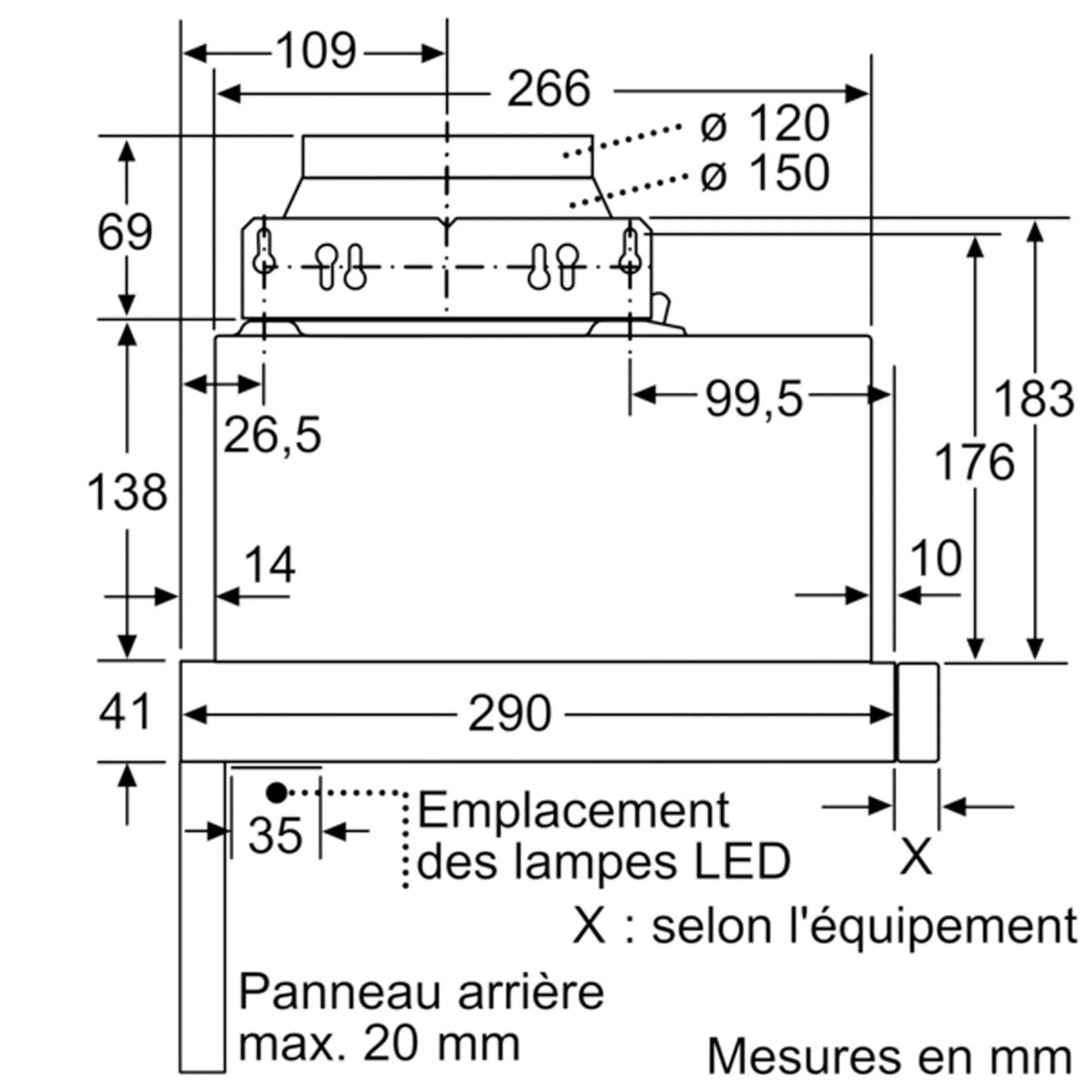 Siemens Hotte téléscopique LI64LA521 image