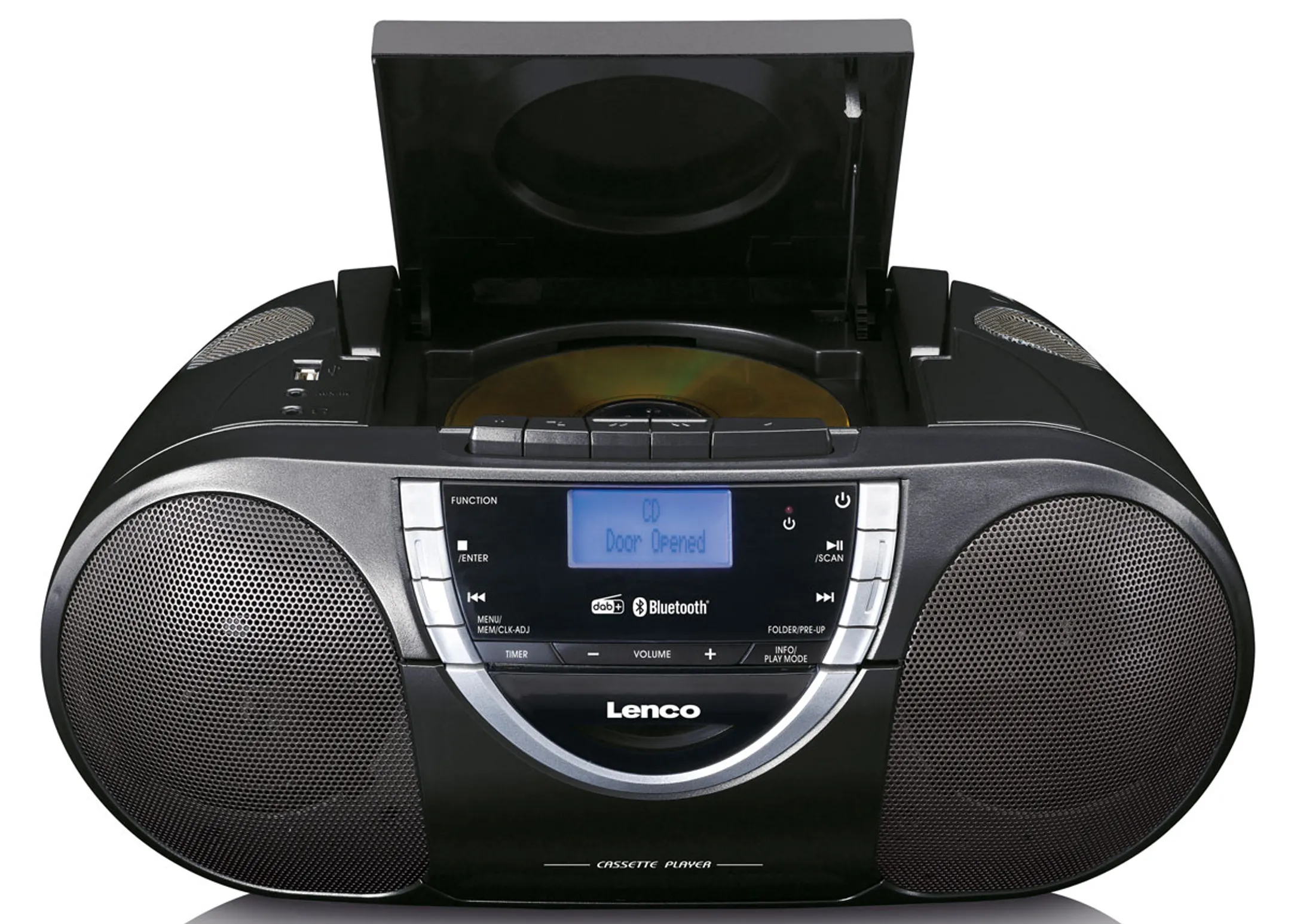 Lenco Radio DAB+ portable avec lecteur CD et cassette - SCD-6900BK - Noir image