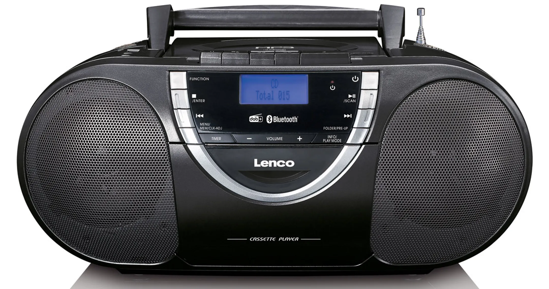 Draagbare DAB+ radio met CD en cassettespeler - SCD-6900BK - Zwart