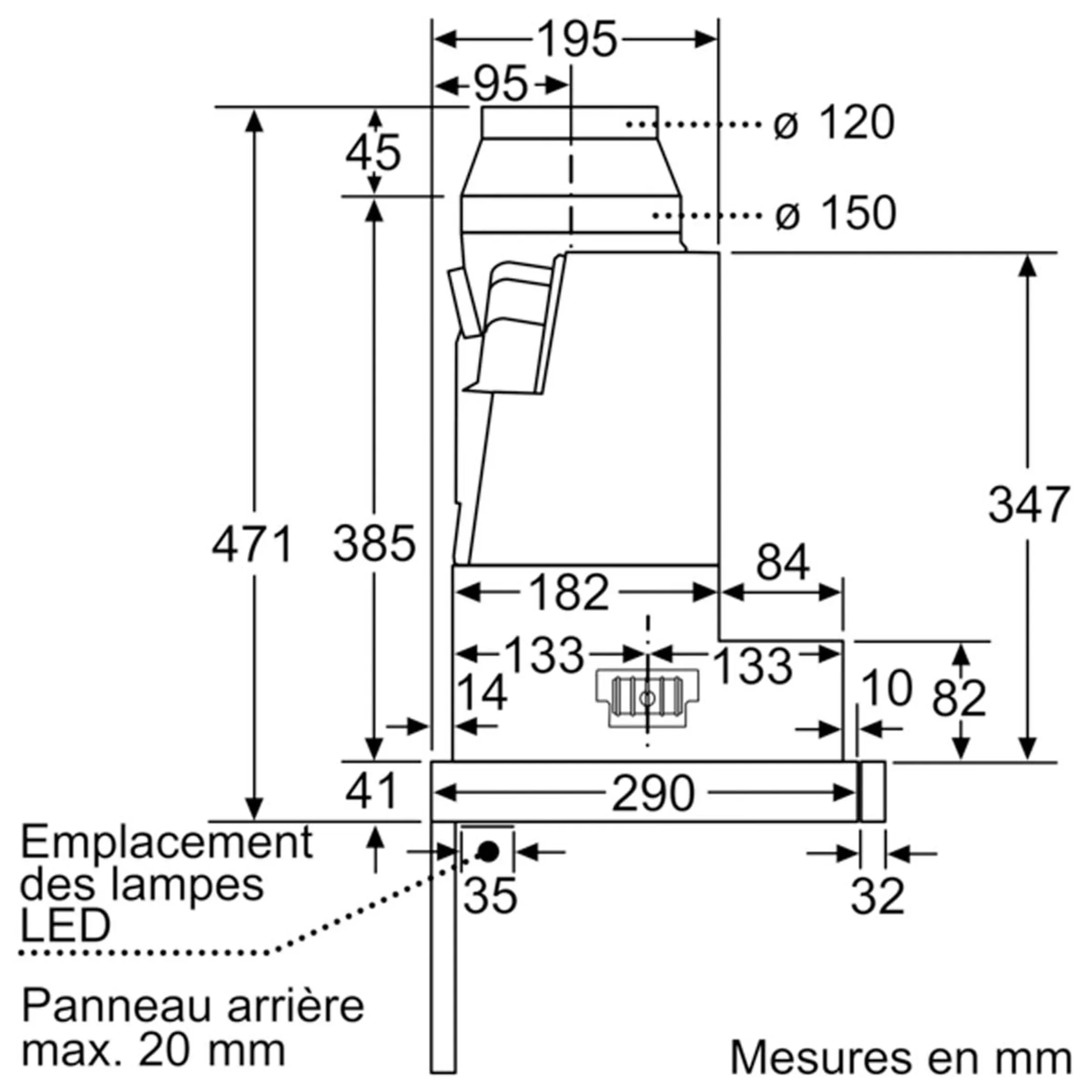Bosch Telescopische dampkap DFS097K51 image