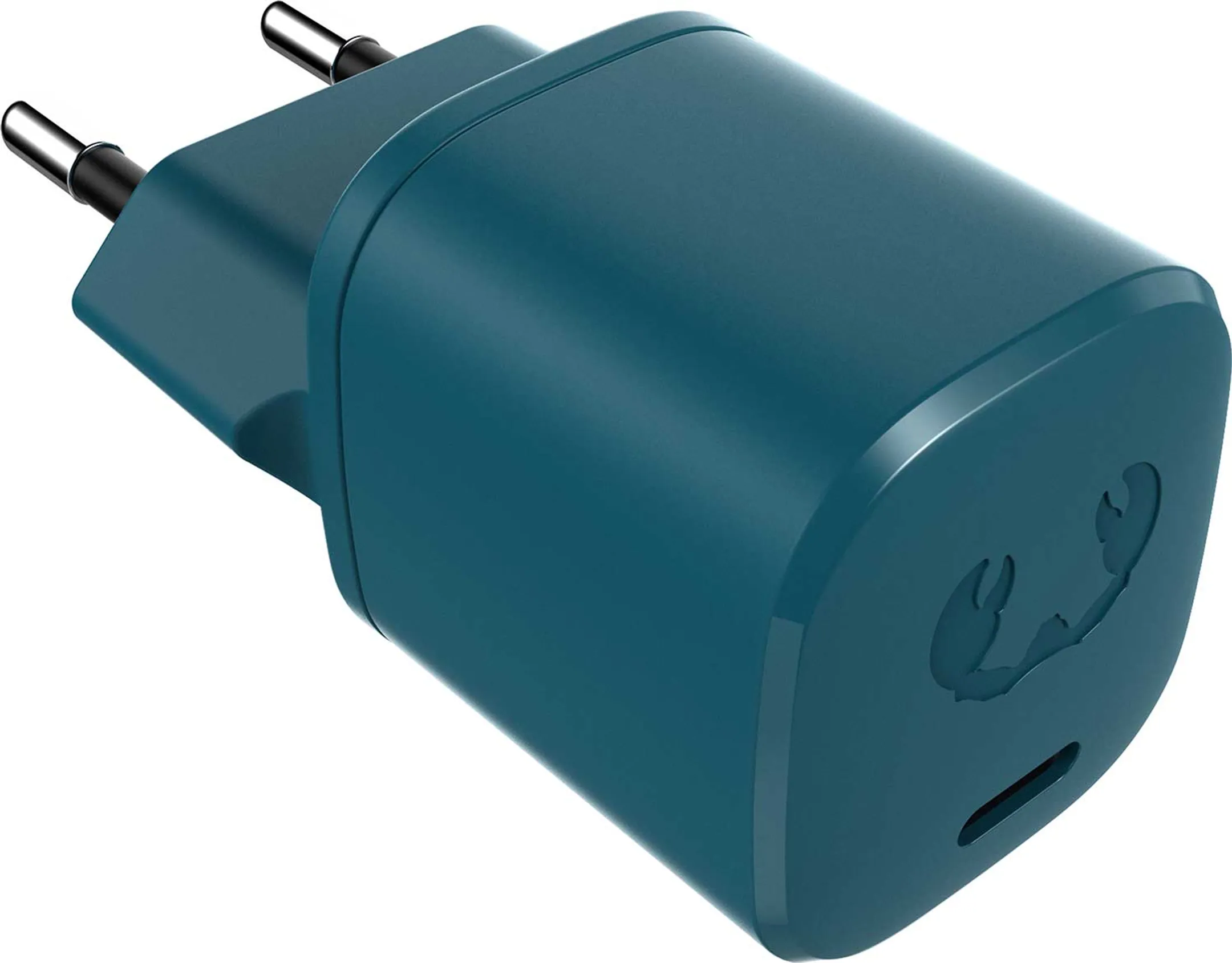 Fresh 'n Rebel Chargeur USB C mini 18 W avec câble USB C - 1,5 m. Petrol Blue image