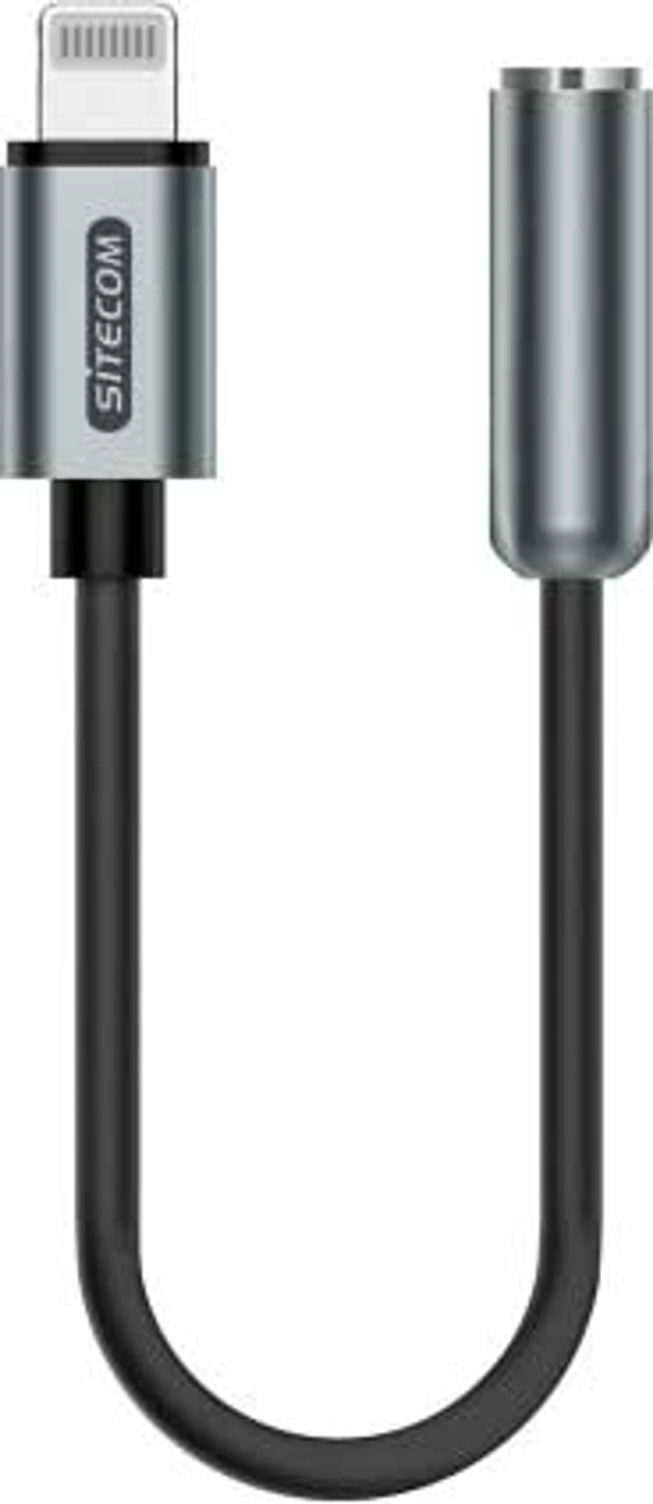 Sitecom Adaptateur mini jack (3,5 mm, Female) vers Lightning  - 10 cm image