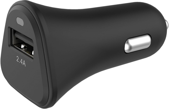 2,4 A USB A-autolader - Zwart