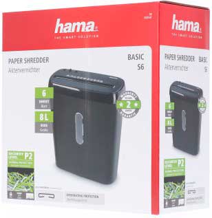 Hama Professionele Papierversnipperaar Kruissnede - 10 Vel, CD's, 15L Mand - Veilig Voor Thuis En Kantoor