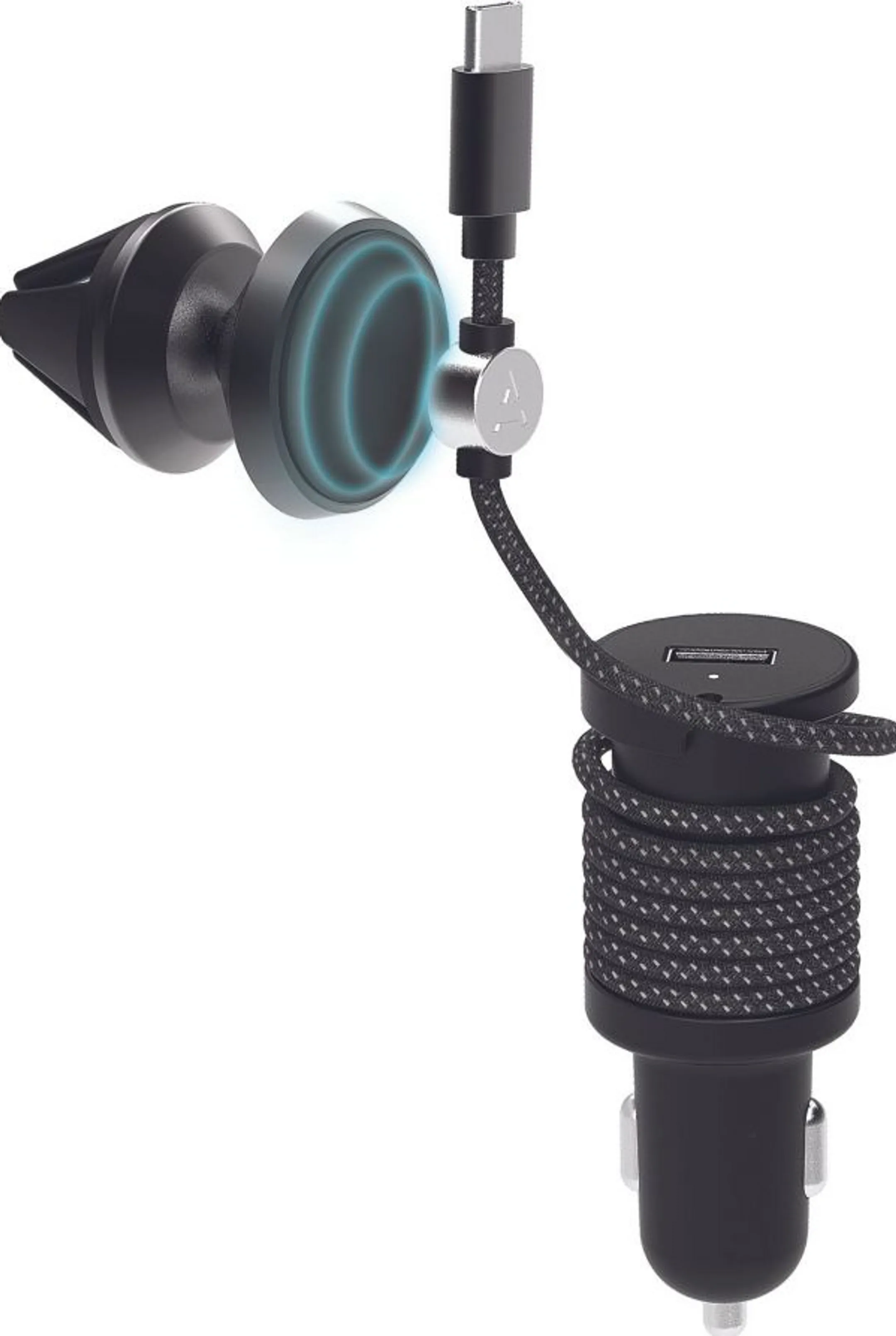 Micro USB autolader met magnetische houder