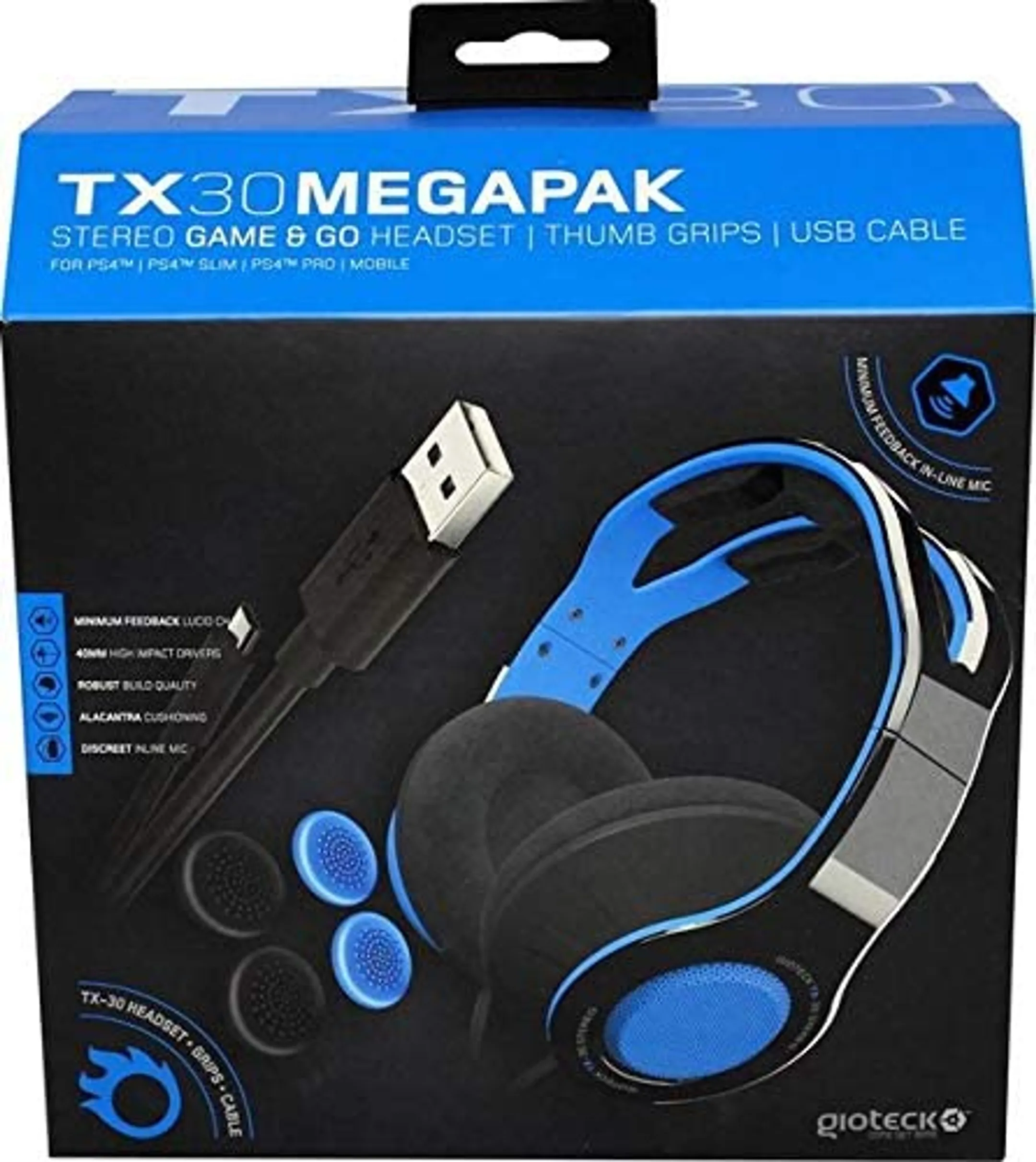 Gioteck TX30 Megapack - Blauw image