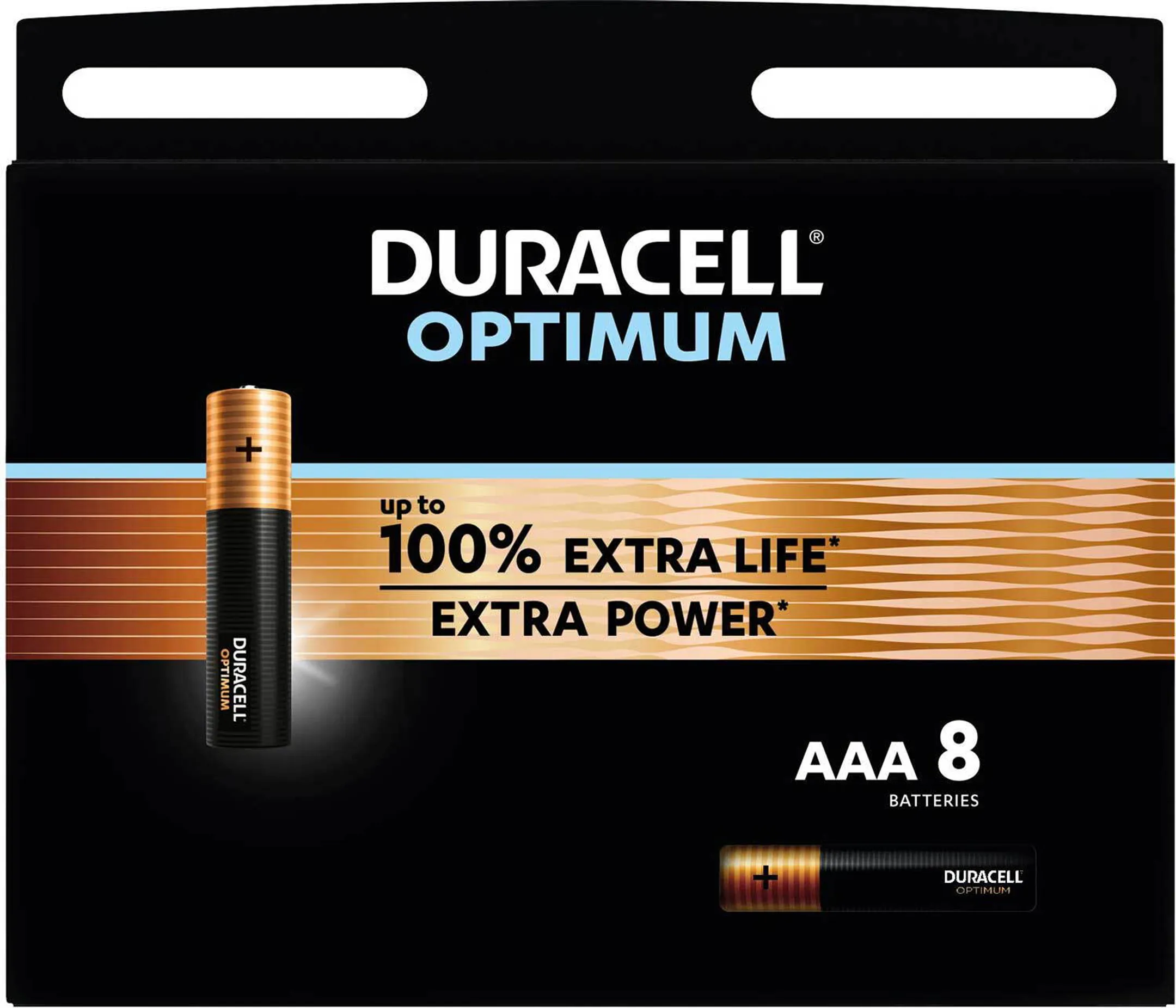 Duracell Piles AAA Optimum - 8 pièces image