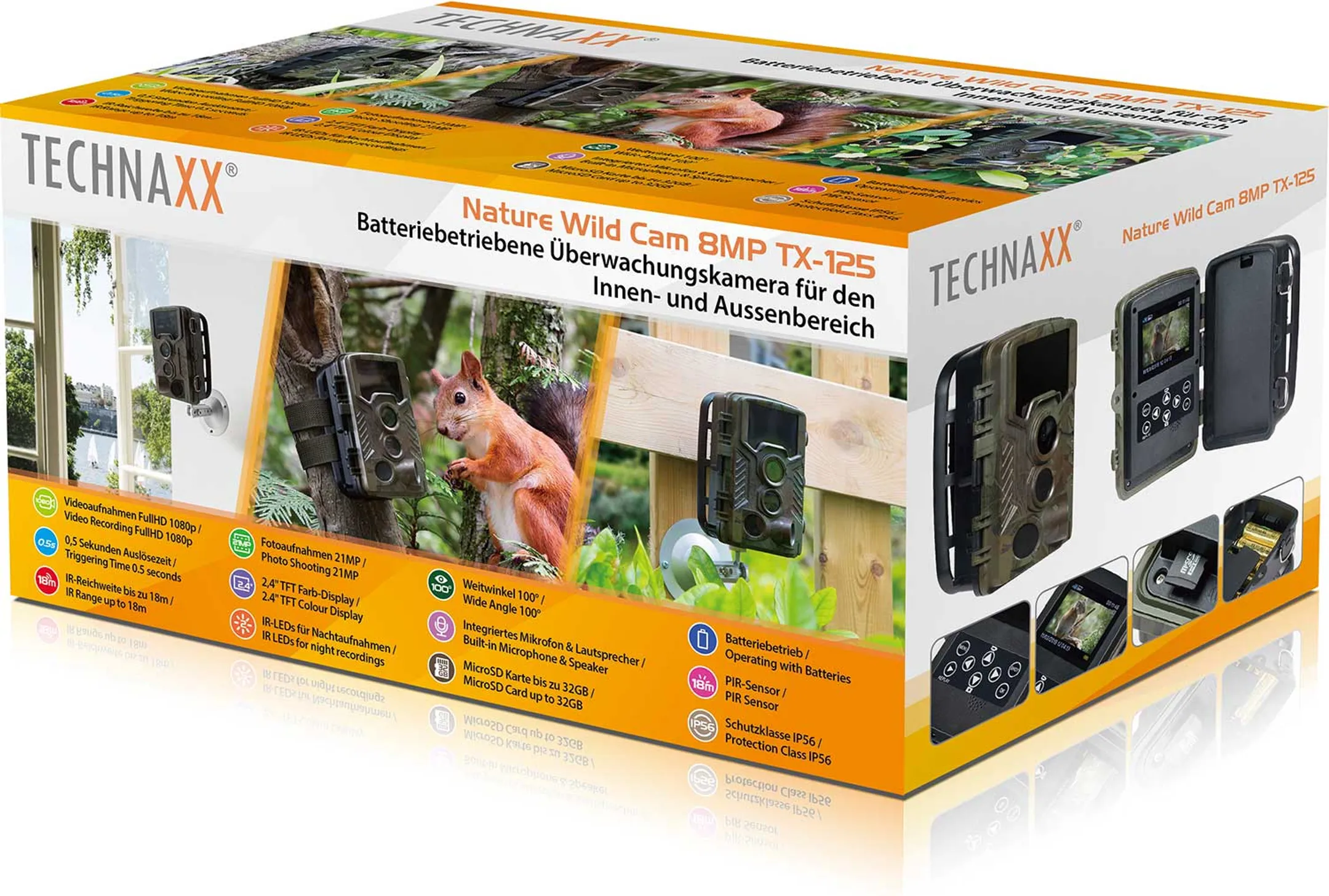 Technaxx Caméra outdoor 8 MP Full HD TX-125 image